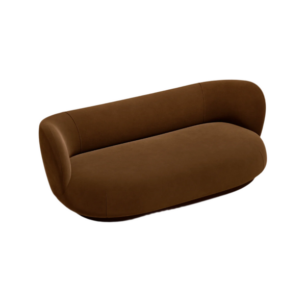 Rico Lounge reiches Samtsofa Brown