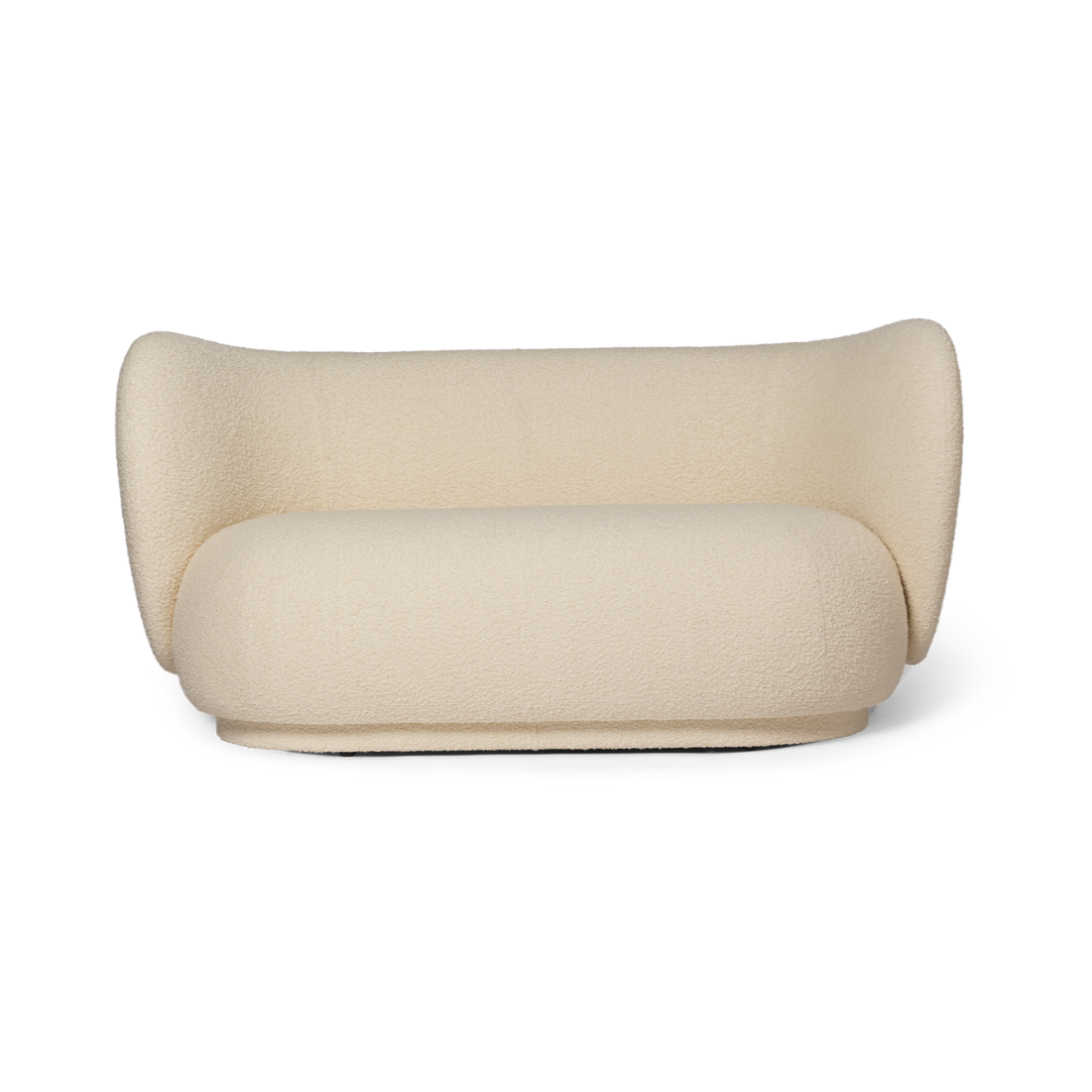 Rico Nordic Bouclé 2-person sofa broken white