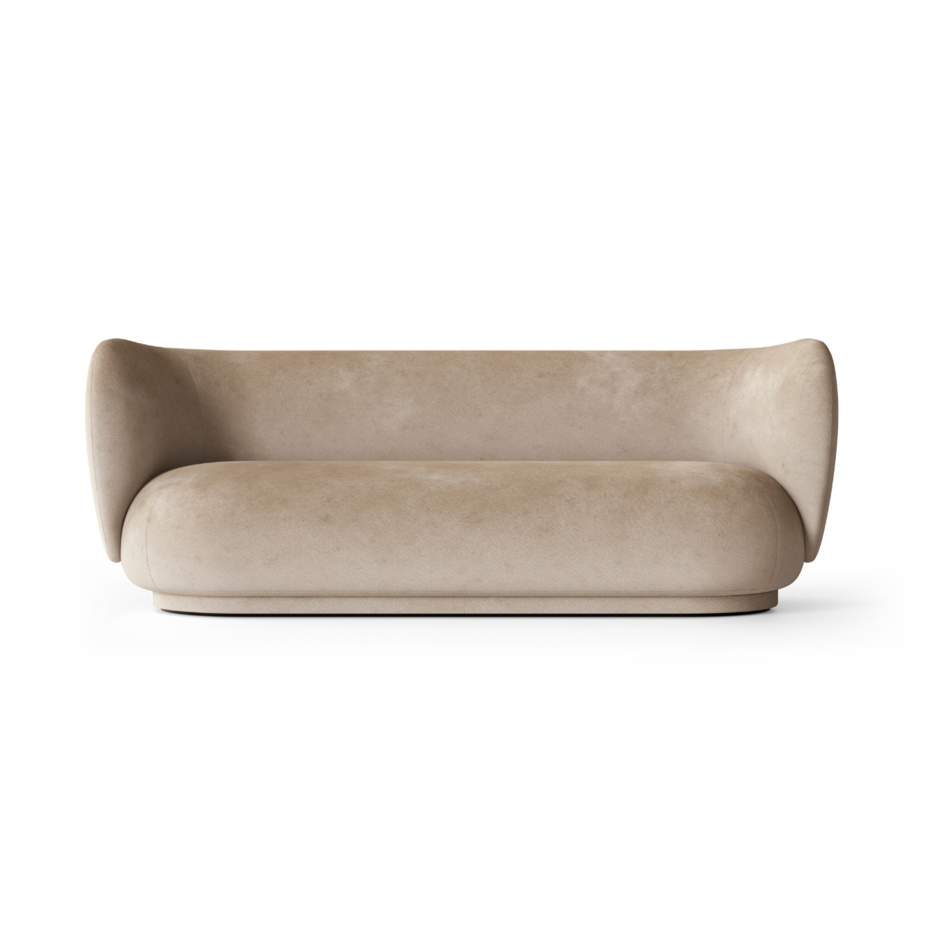 Rico Faded Velvet Sandy Sofa