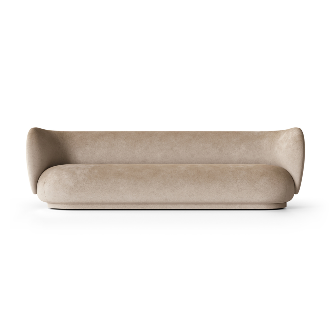 Rico Faded Velvet Sand 4-person sofa