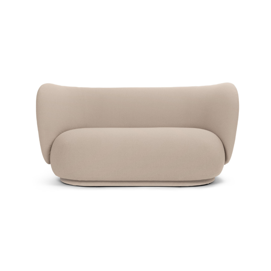 Rico Getreide 2-Personen-Sofa Beige