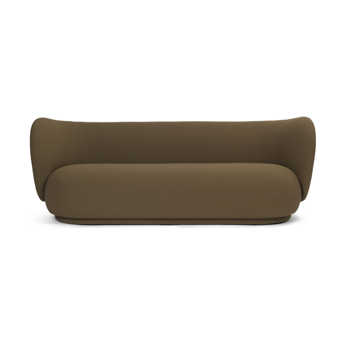 3-Sitzer Sofo Rico Grain Olive Karamell