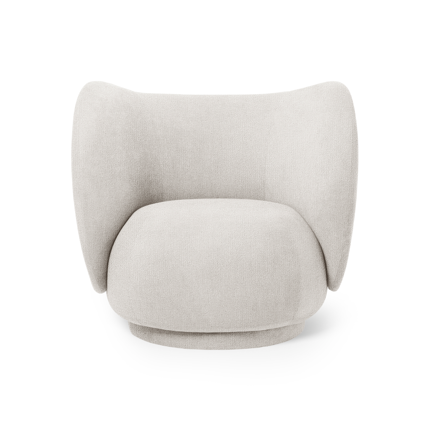 Rico lounge boucle chair broken white