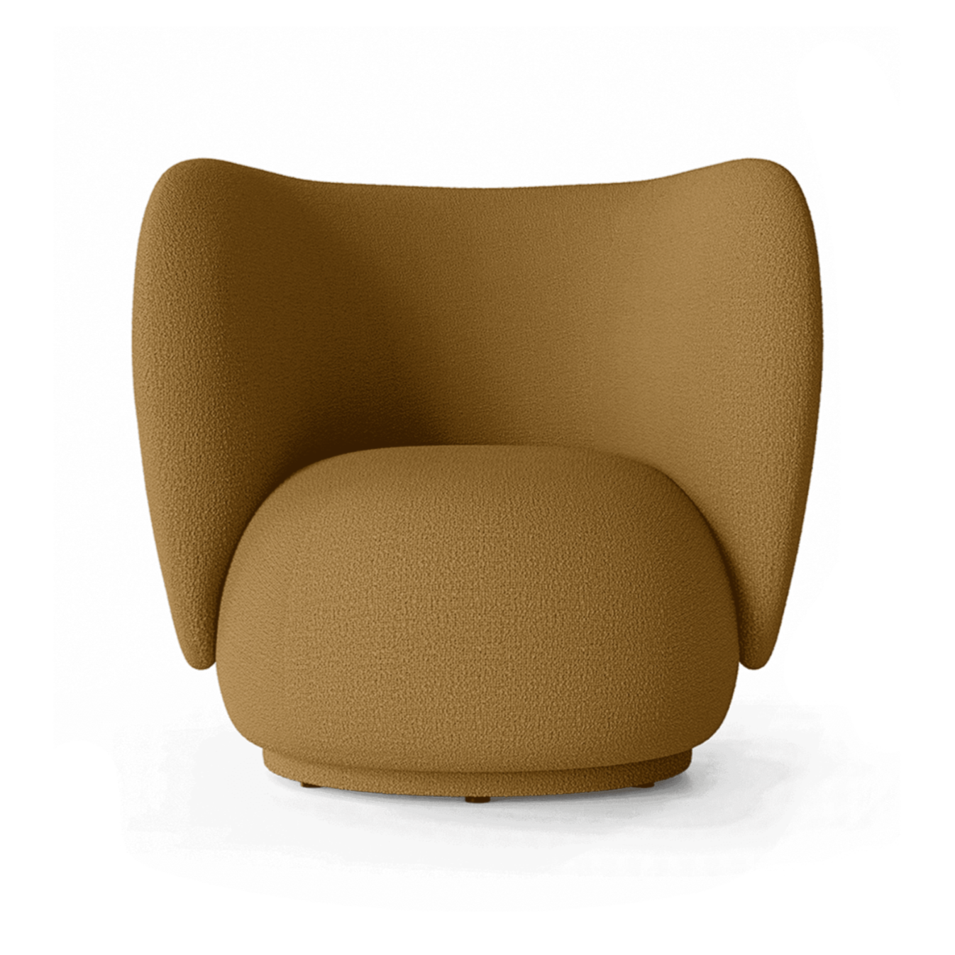 Rico Lounge Wollboucle Karamell -Sessel