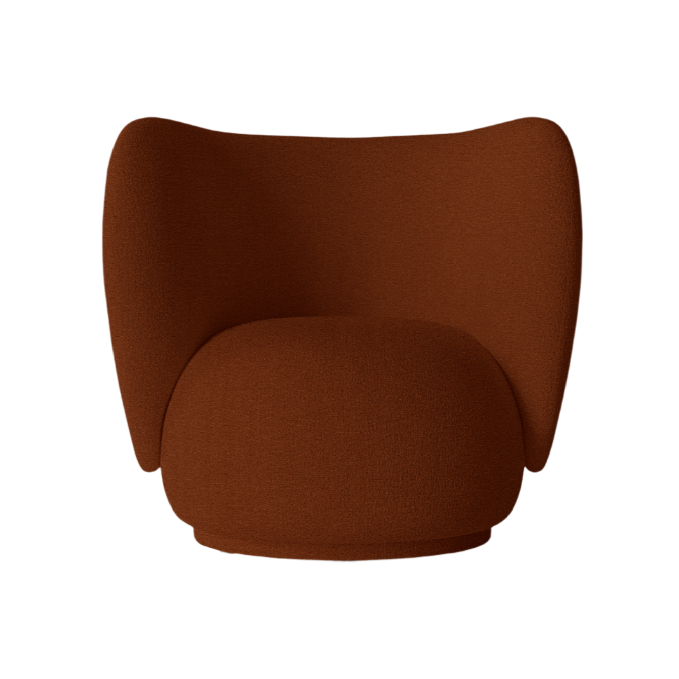 Rico Lounge rotary armchair brown rusty tonus