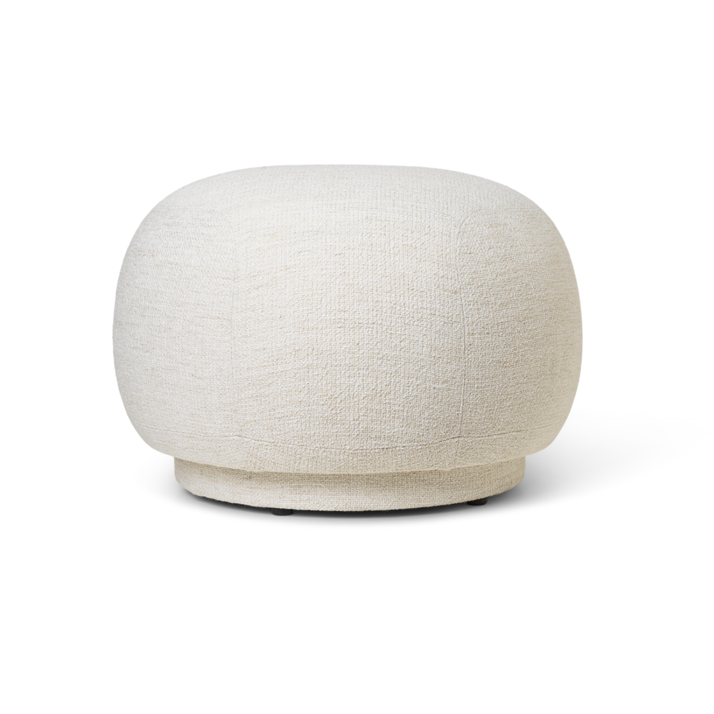 Pouf Rico Boucle gebrochen weiß