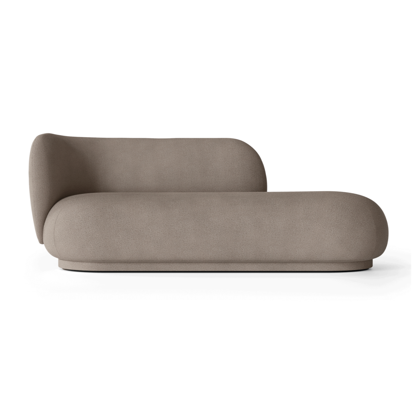 Left -hand sofa rico divan brushed warm gray