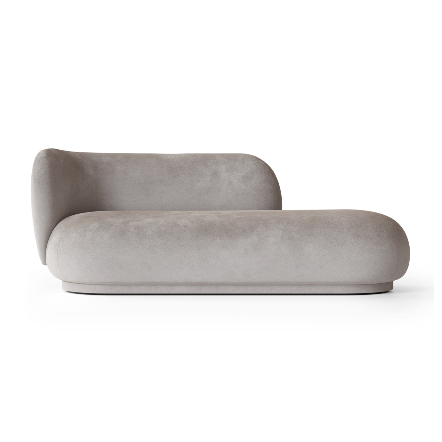 Rico Divan verblasste Velvet Grey Sofa