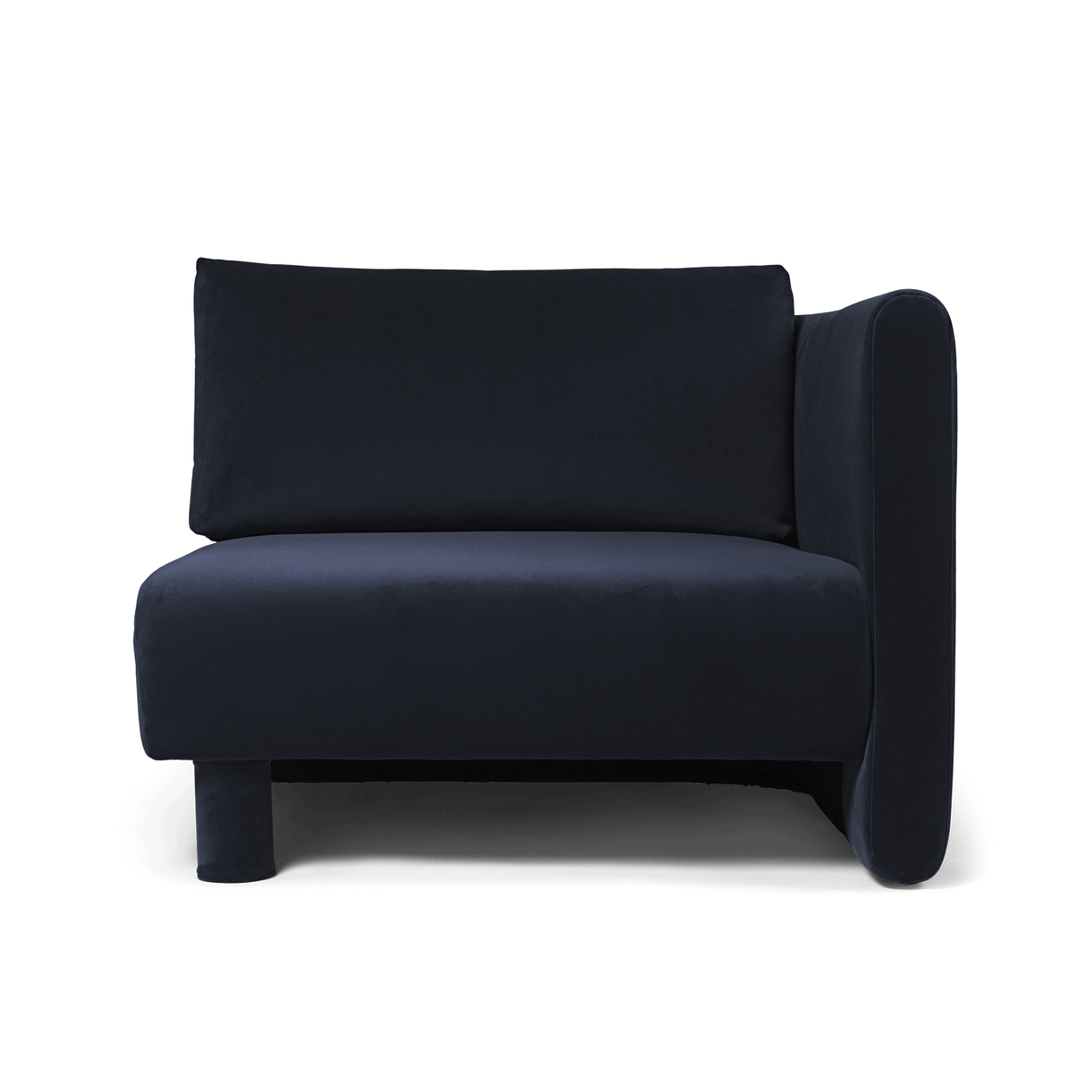 Sofa modułowa DASE - element prawostronny Rich Velvet granatowy