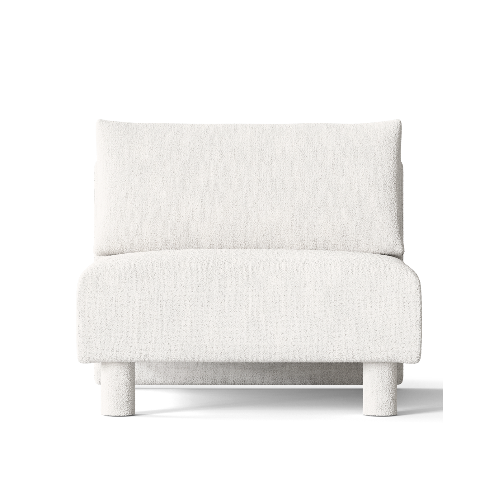 Sofa modułowa DASE - element środkowy Bouclé złamana biel