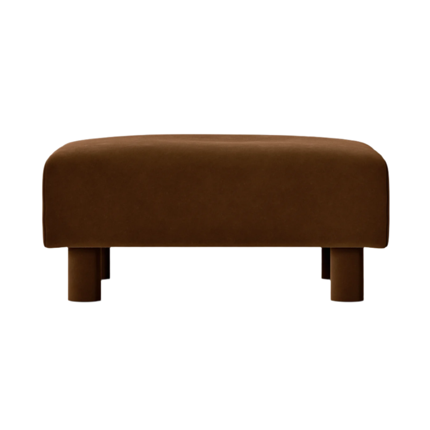 Dase modulares Sofa - Puff reichhaltiges Samtbraun