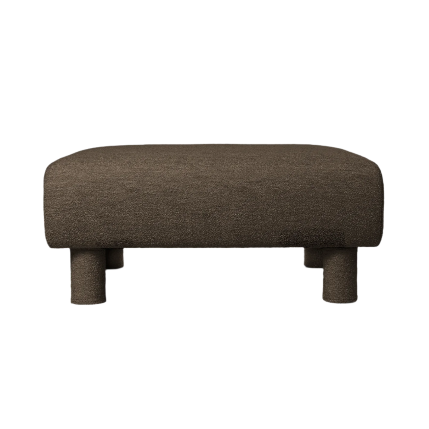 Dase modulares Sofa - brauner weicher Boulé