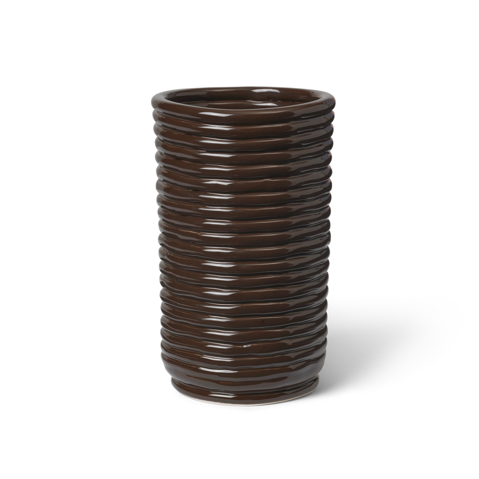 Braune Cord -Vase