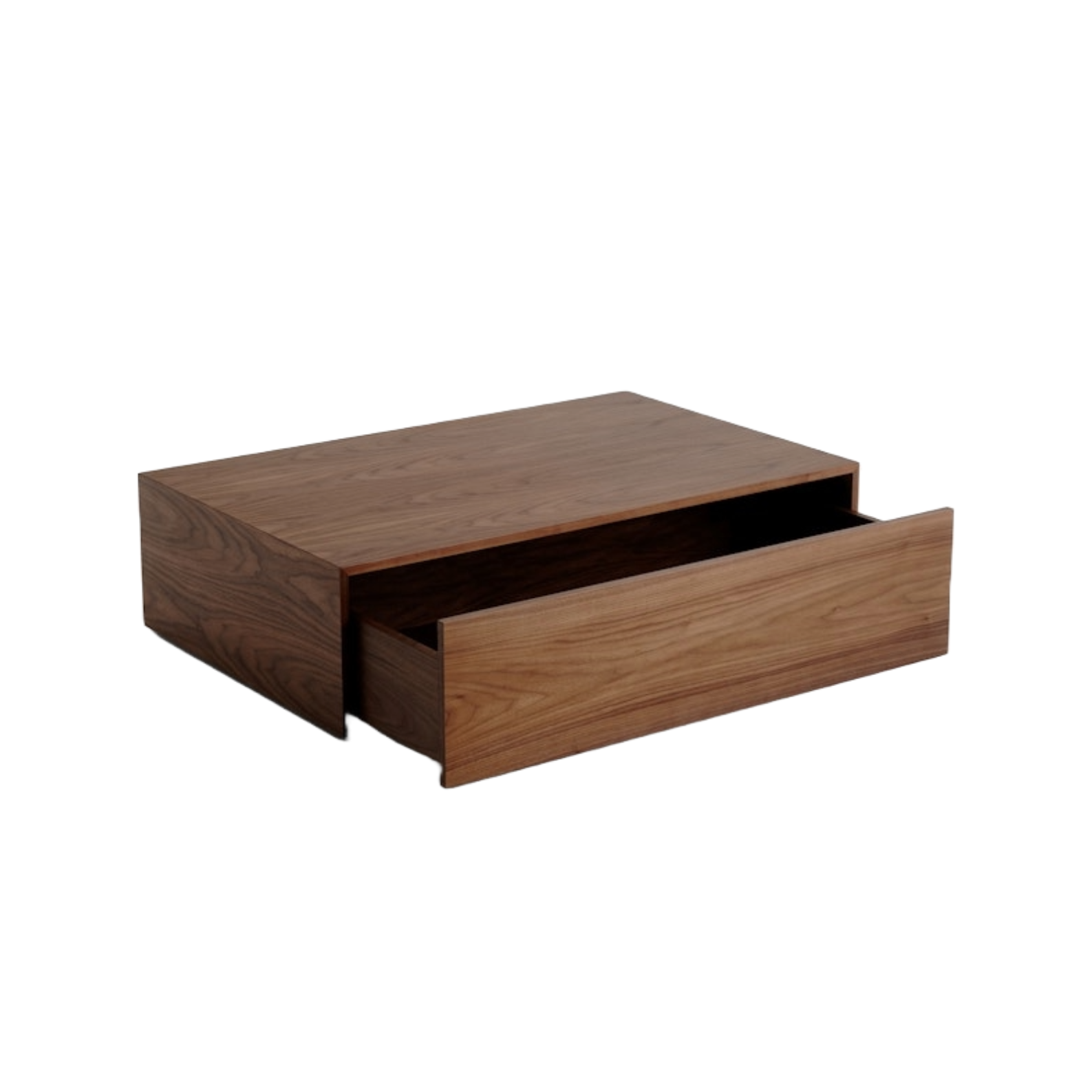 Coffee table with a drawer MASS Walnut veneer