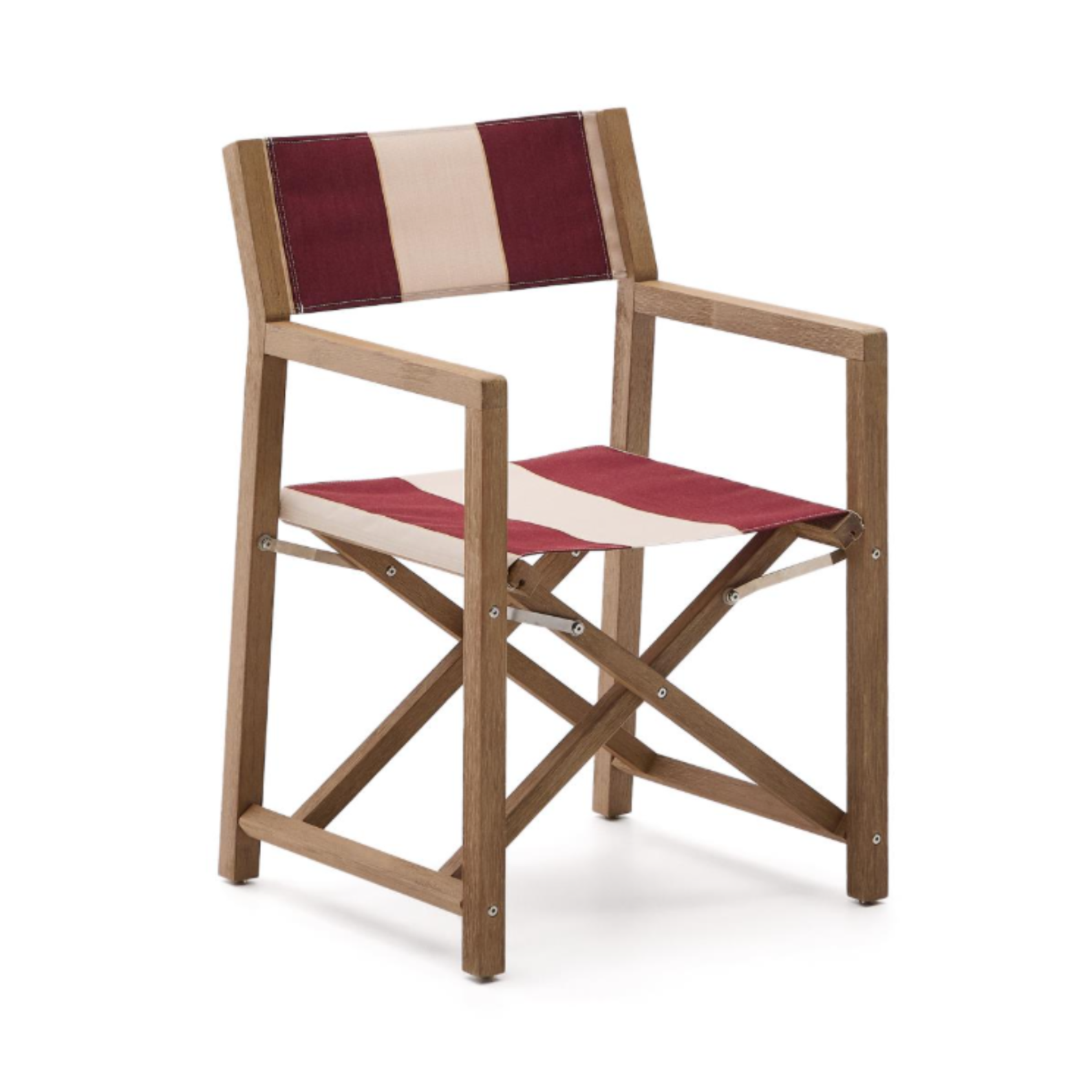 Folding chair of Vilara Bordo-Bega with the acacia base [Julia] [Amelia SPR]