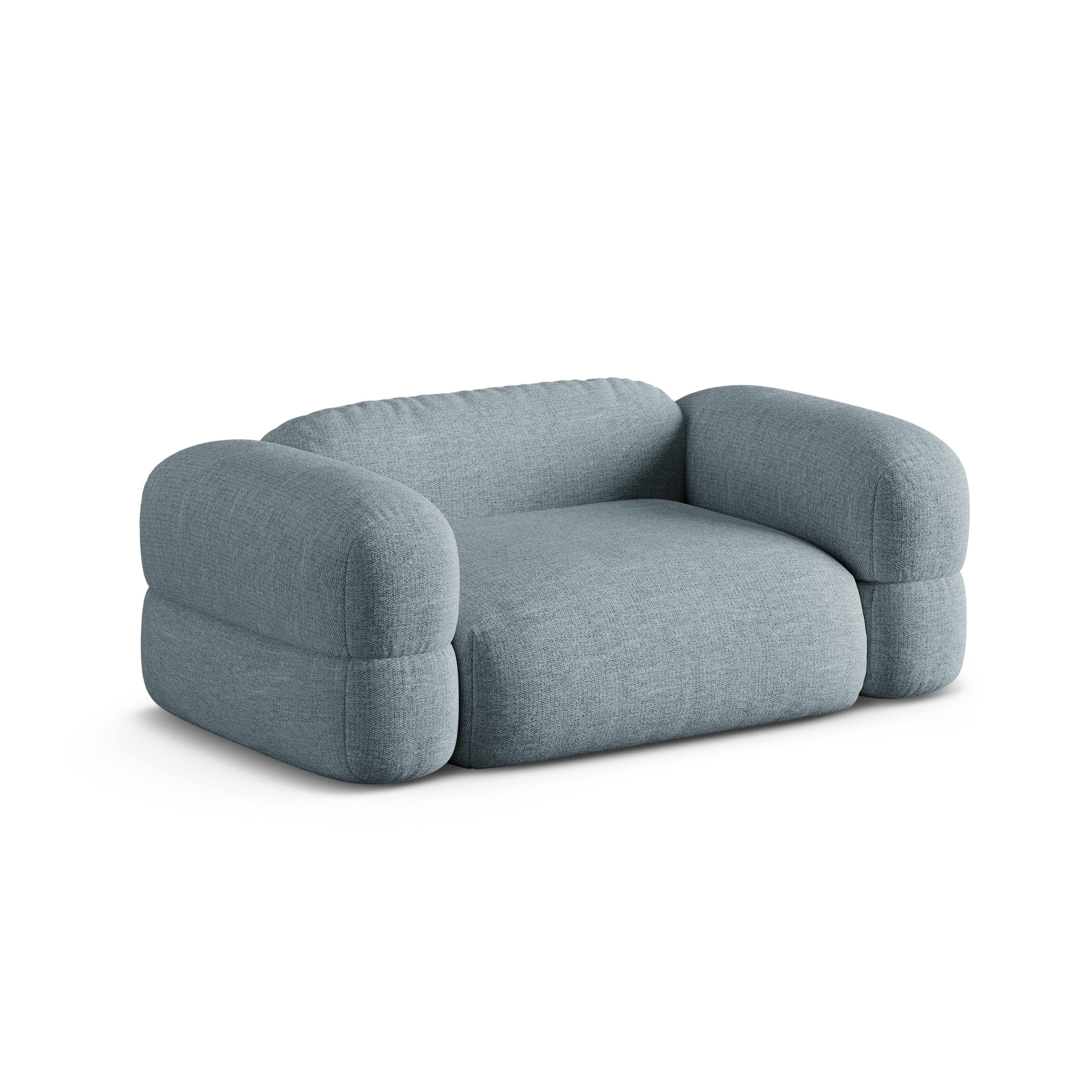 Sofa 2-osobowa ROGER błękitny szenil