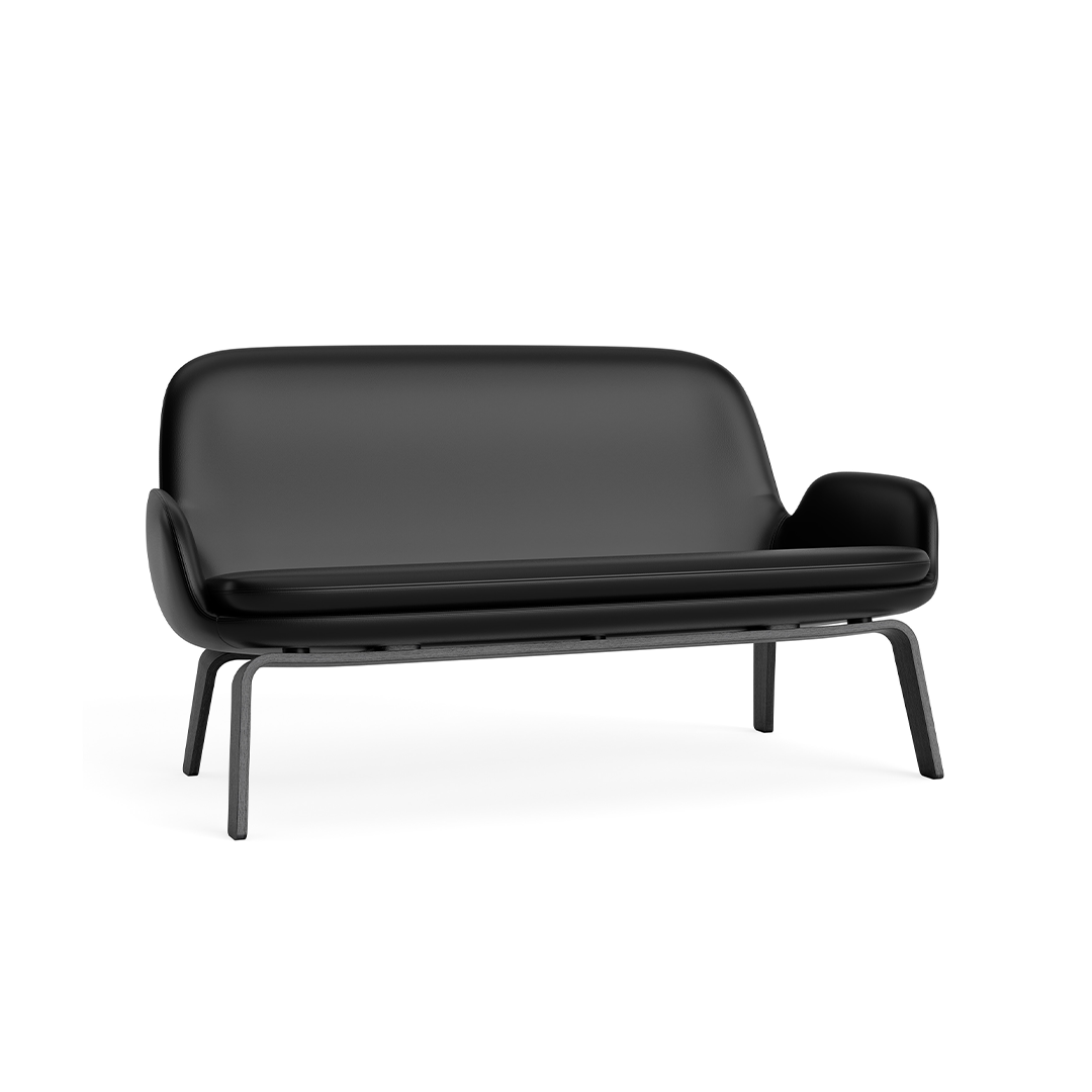 Polster Sofa -Ära Black Eiche Basis