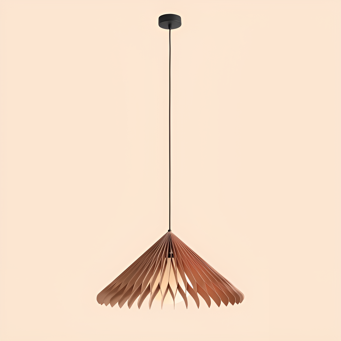 Lampa wisząca NATURE SUN drewno bukowe