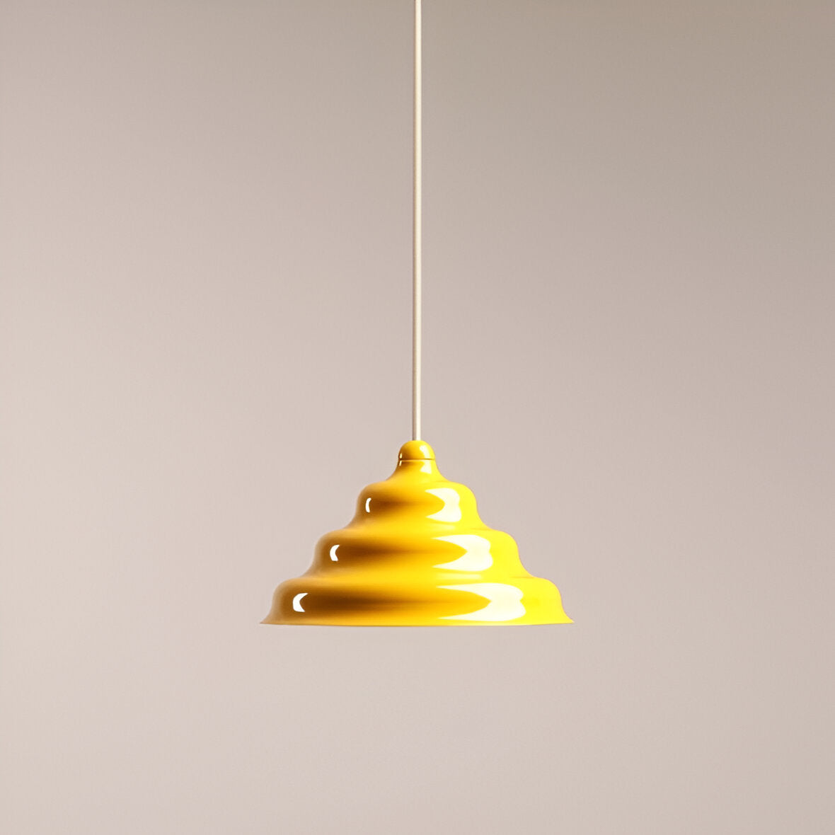 Lampa wisząca FALA żółty