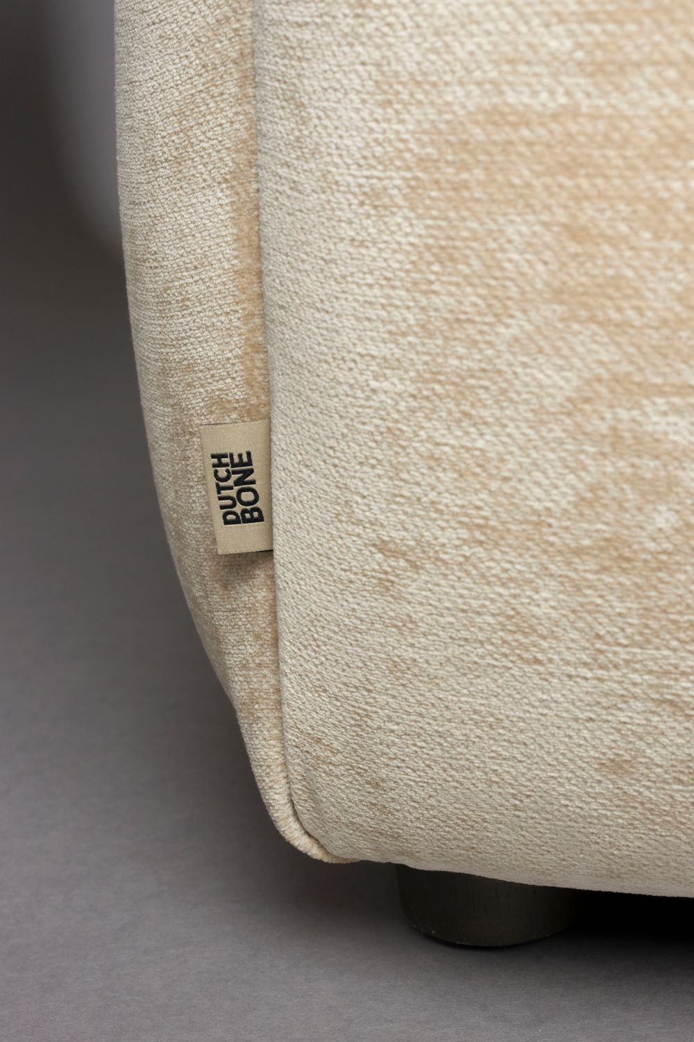 Sofa modułowa HACKMAN - element końcowy prawostronny beżowy welur
