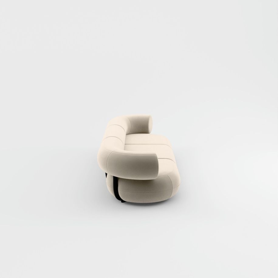 3-module sofa upholstered Fat [Julia] [Amelia SPR]