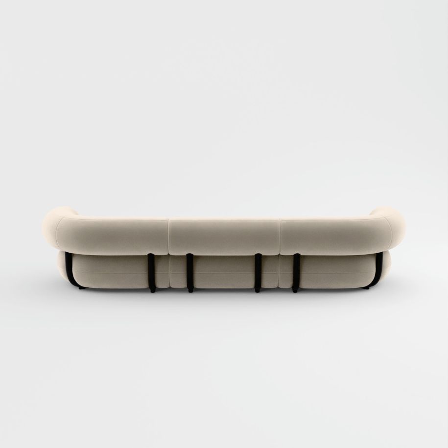 3-module sofa upholstered Fat [Julia] [Amelia SPR]