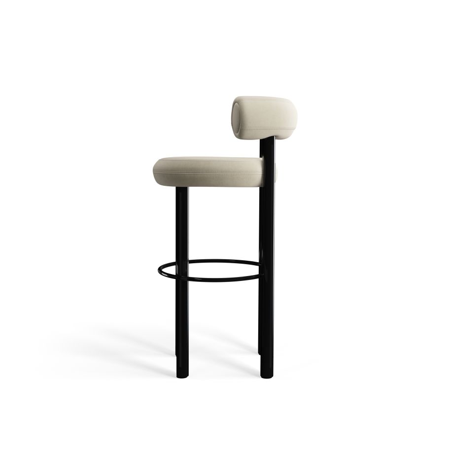 Fat Steel Bar Chair Fume [Julia]