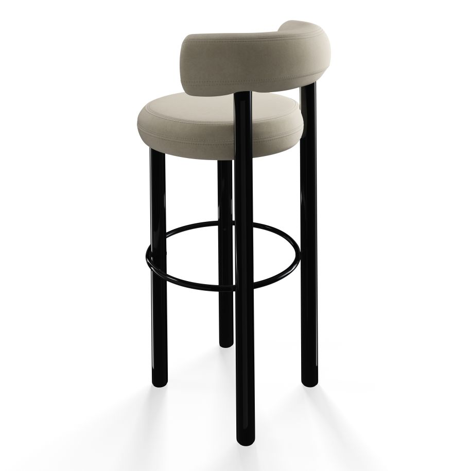 Fat Steel Bar Chair Fume [Julia]