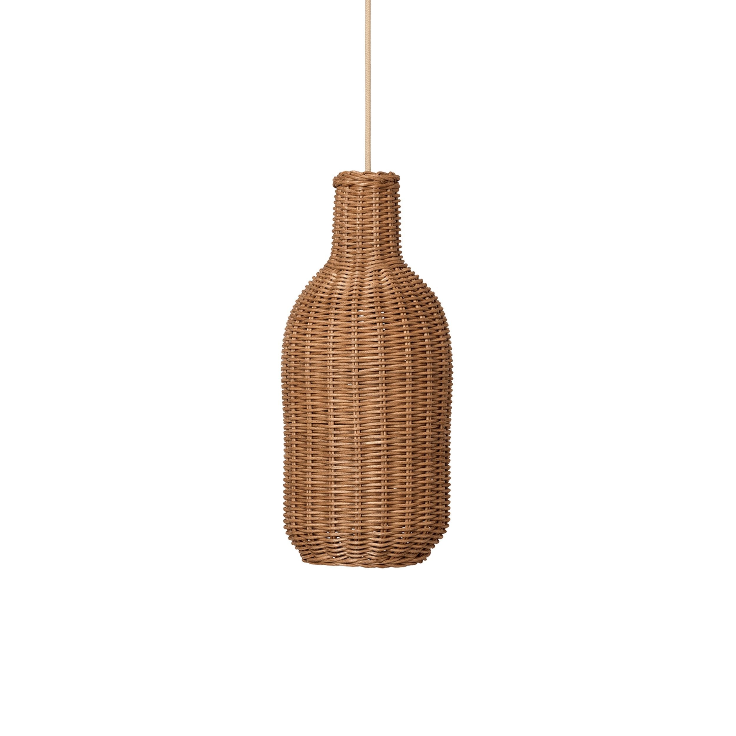 Abażur BRAIDED BOTTLE rattan