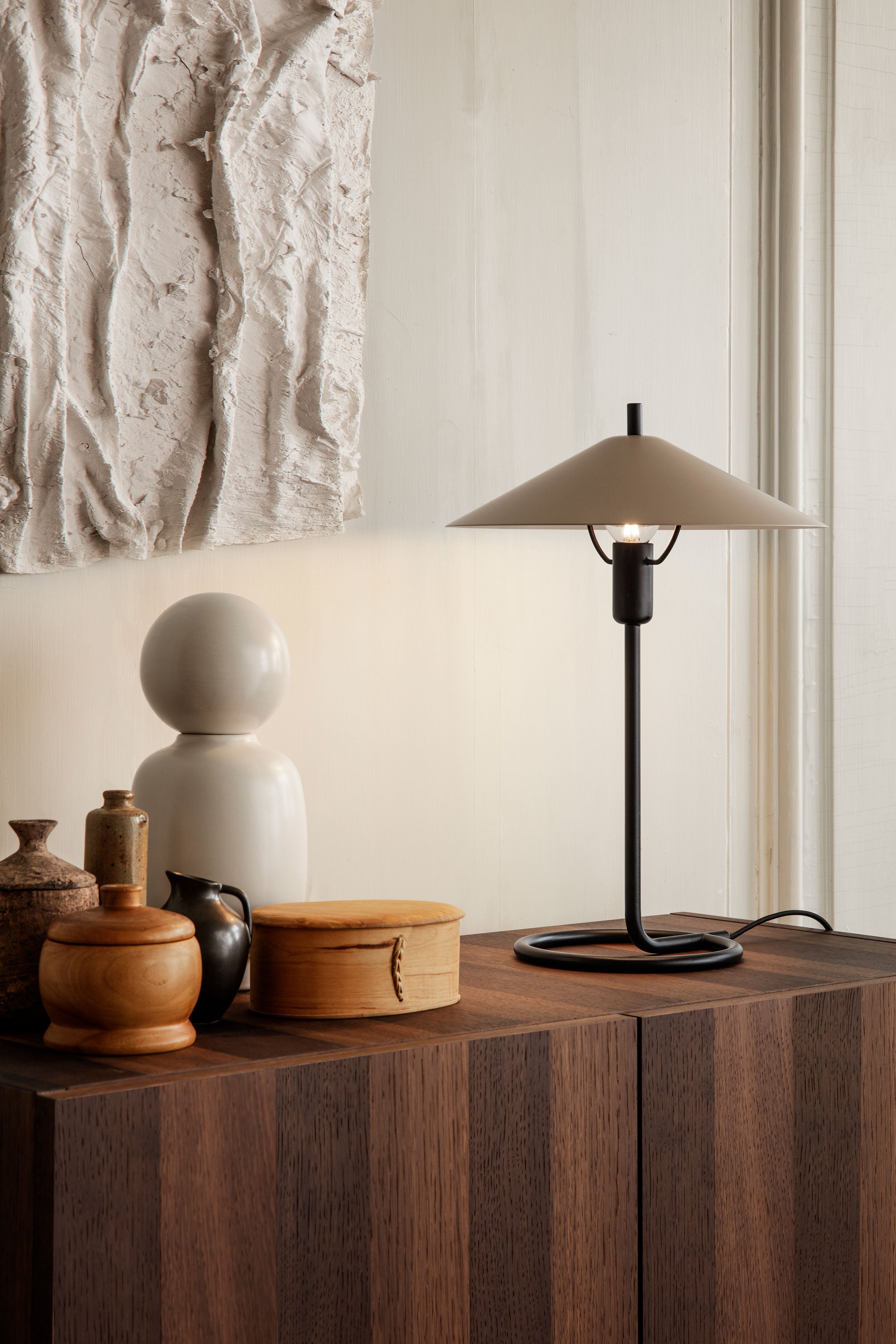 Filo beige table lamp