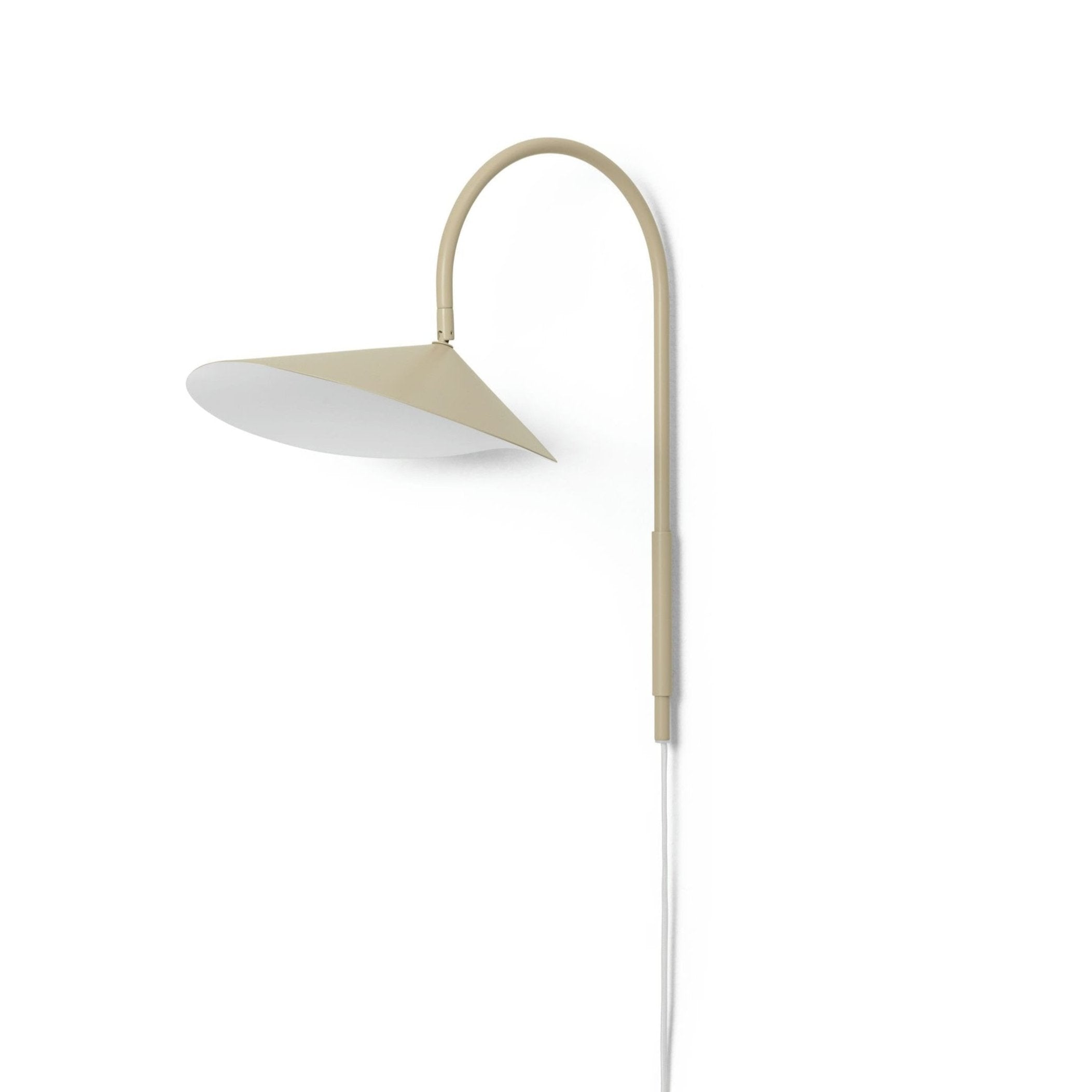 Beige arum wall lamp