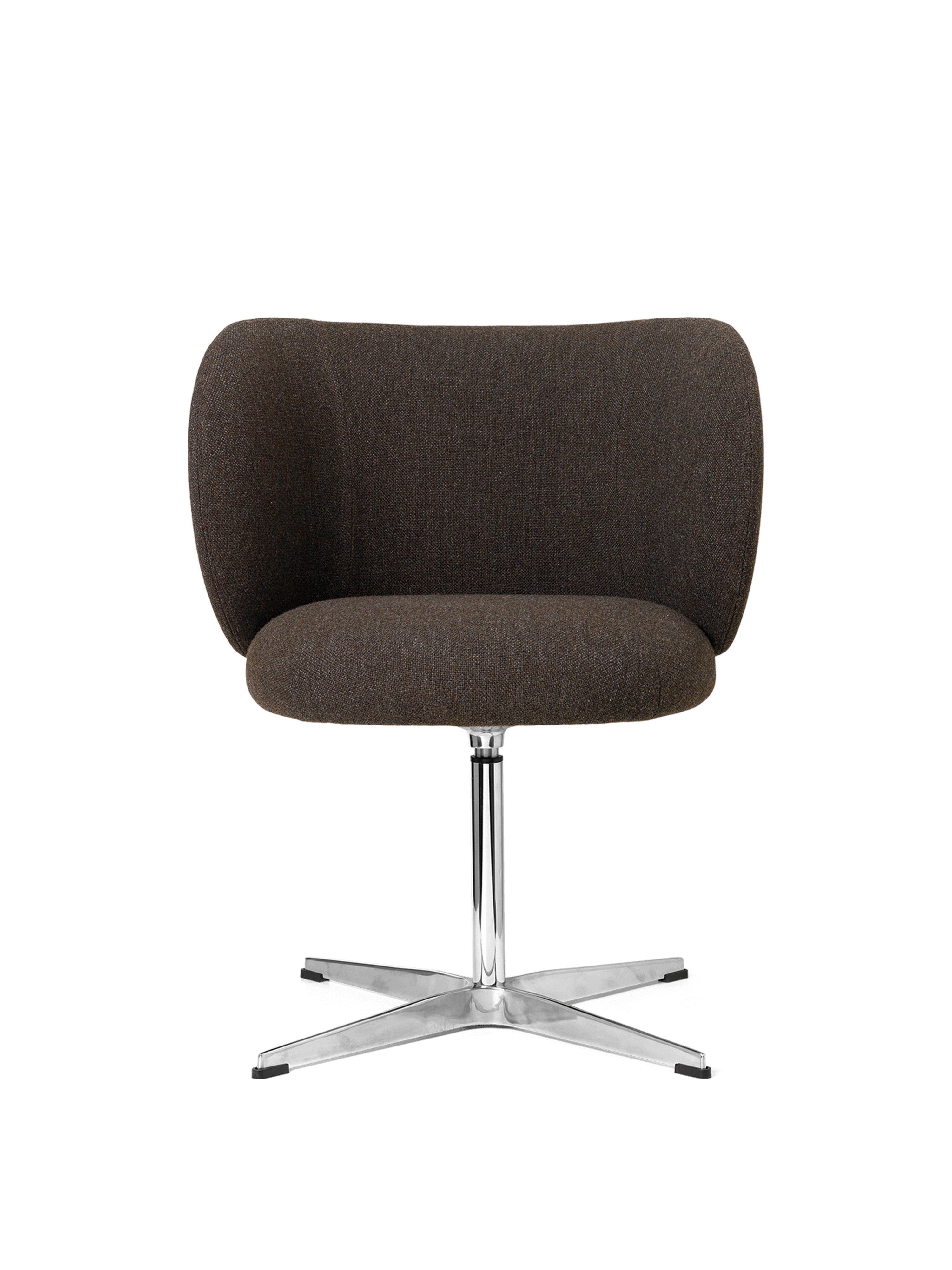 Rotary chair with Rico Hallingdal dark brown armrests