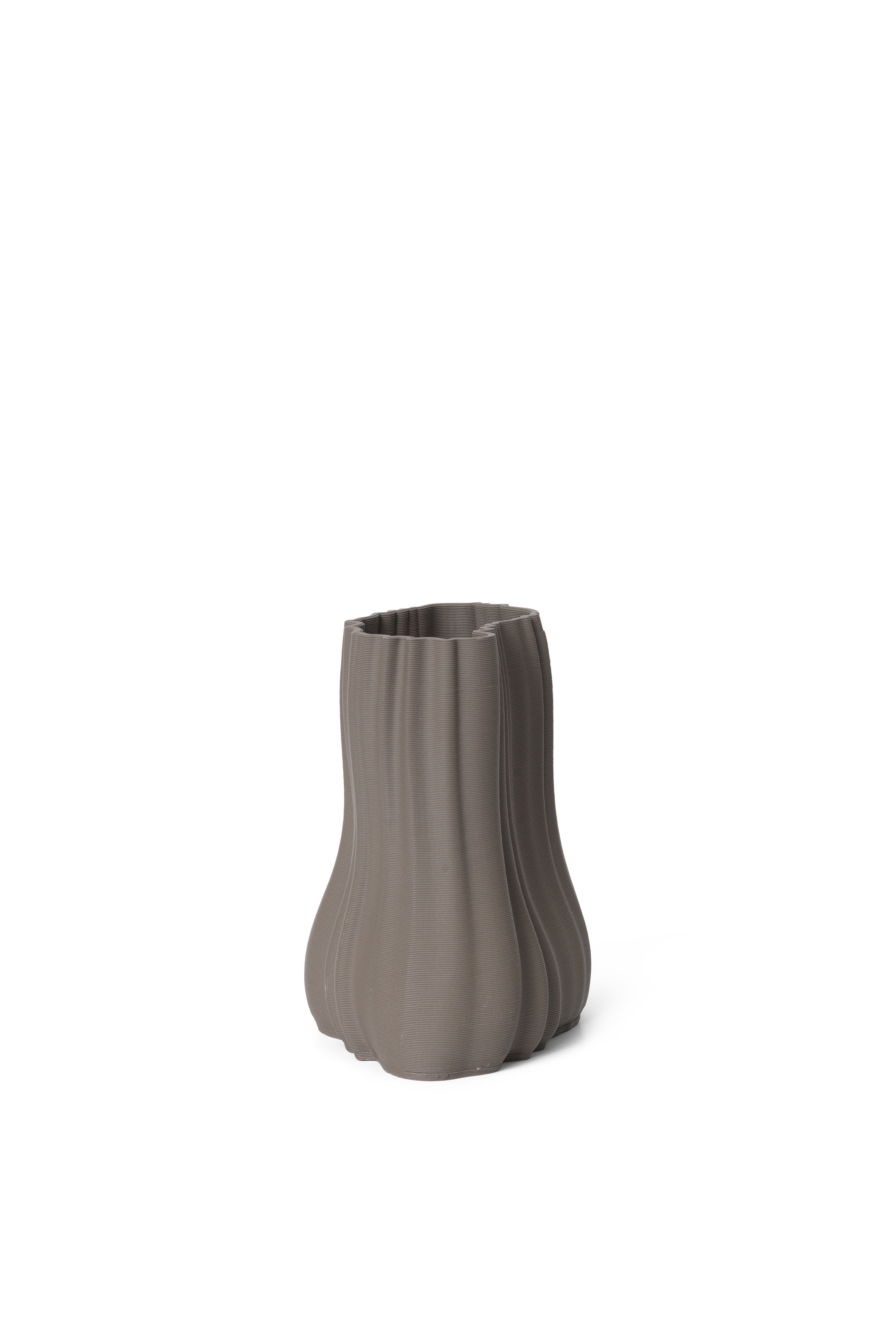 Moire anthracite vase