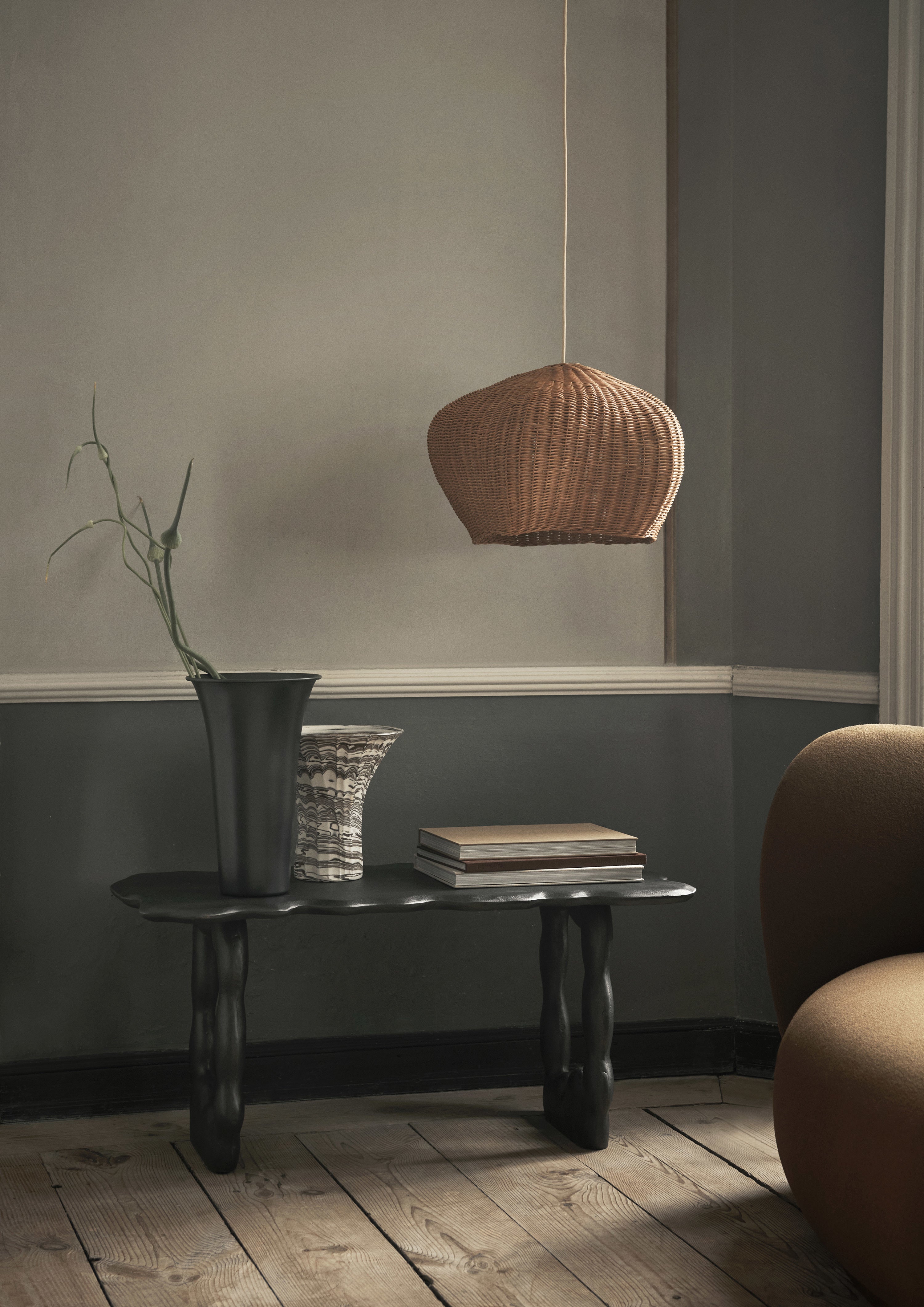 Stolik DAL PIECE czarne aluminium