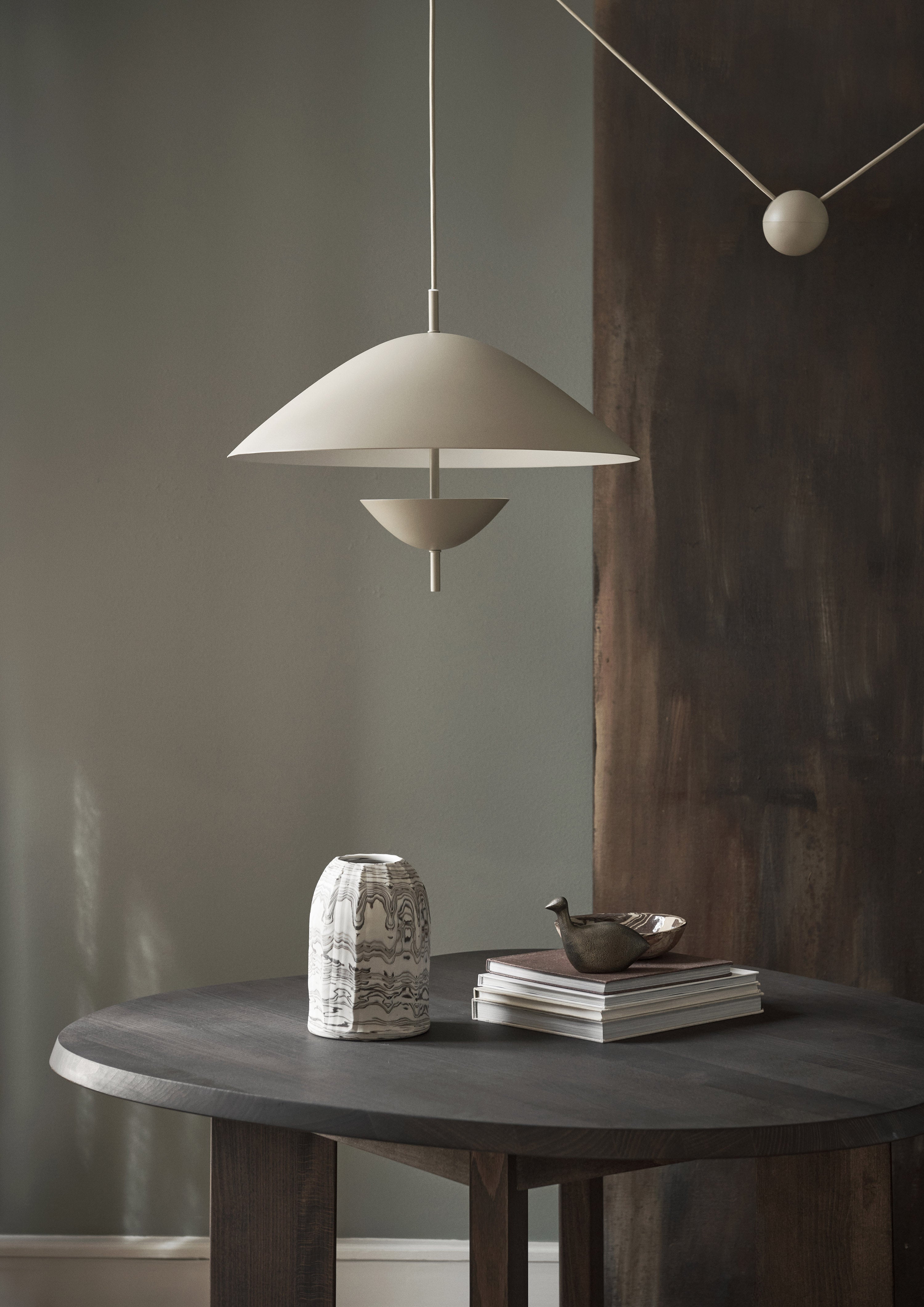 Beige ice -beige hanging lamp