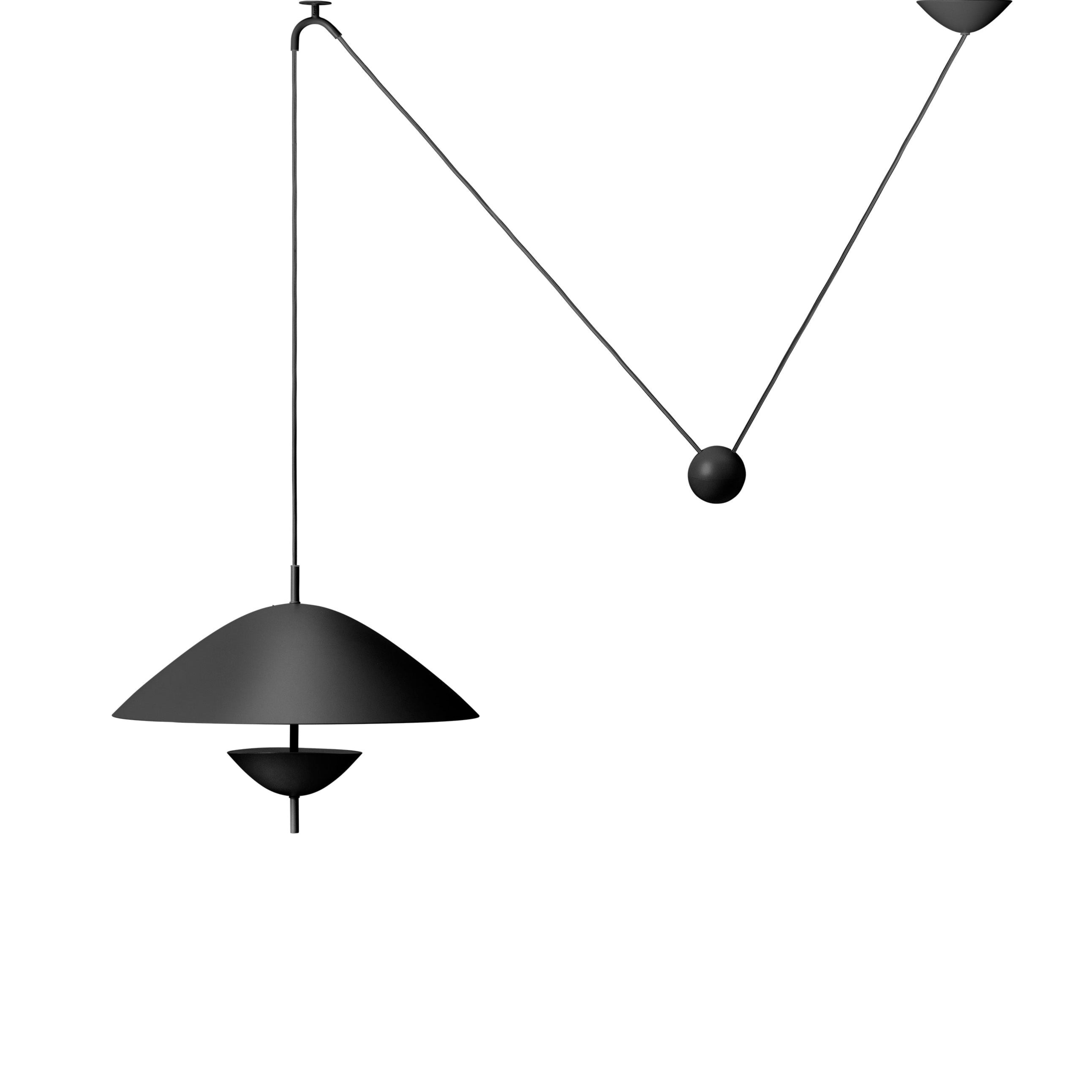 Schwarze Eishängerlampe