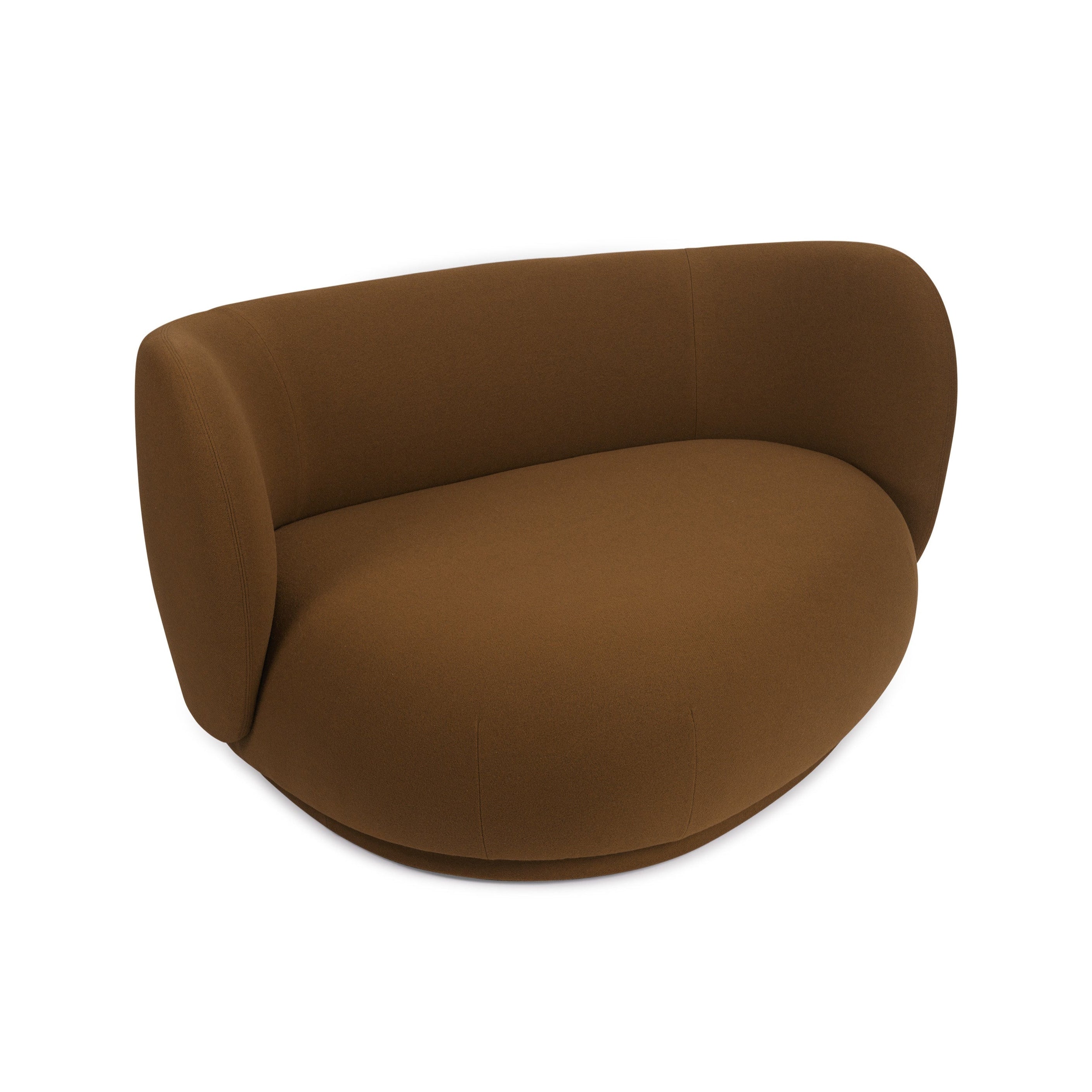 Rico curve left sofa sofa caramel tonus