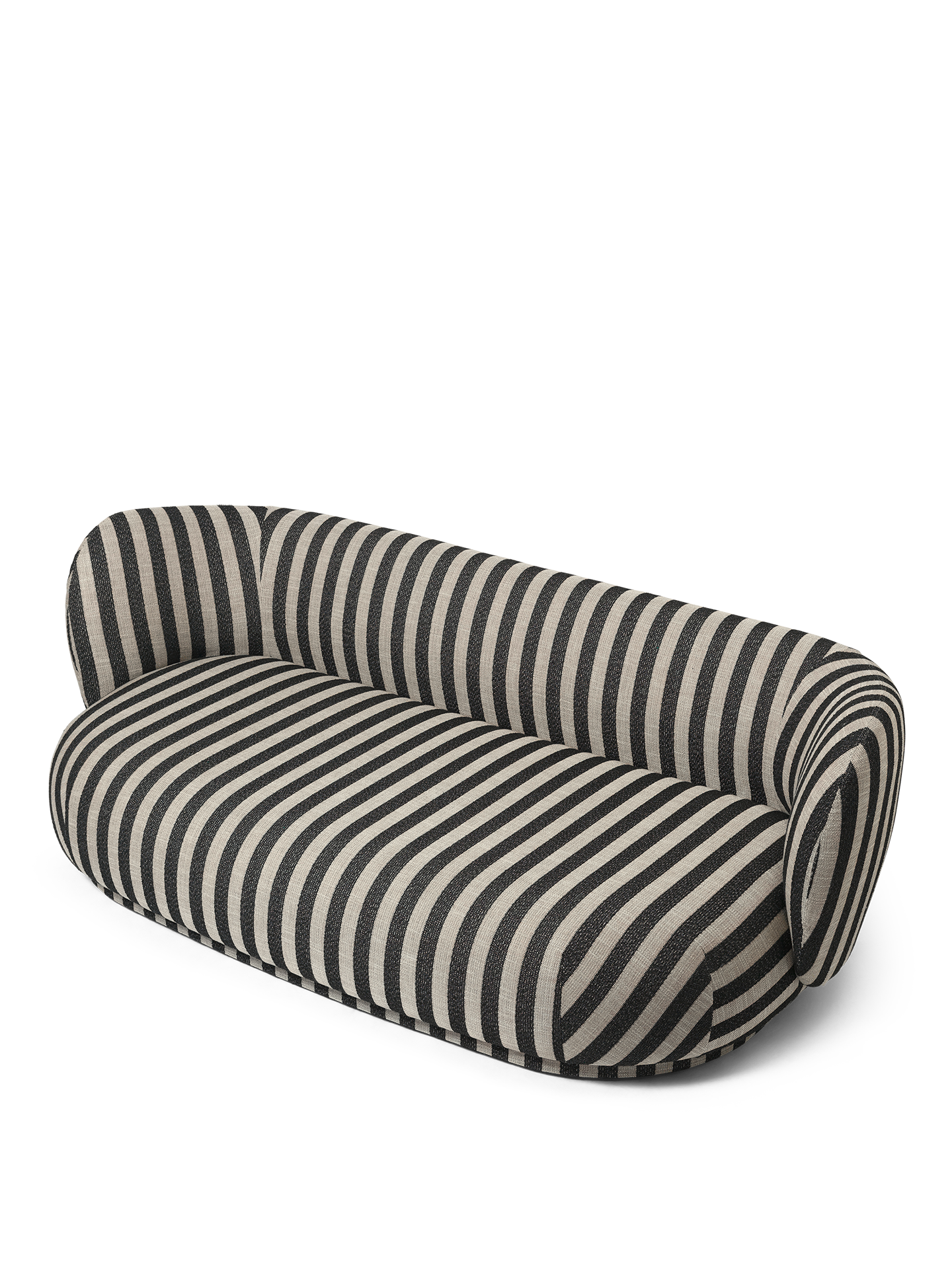Sofa RICO LOUNGE Louisiana czarno-biały