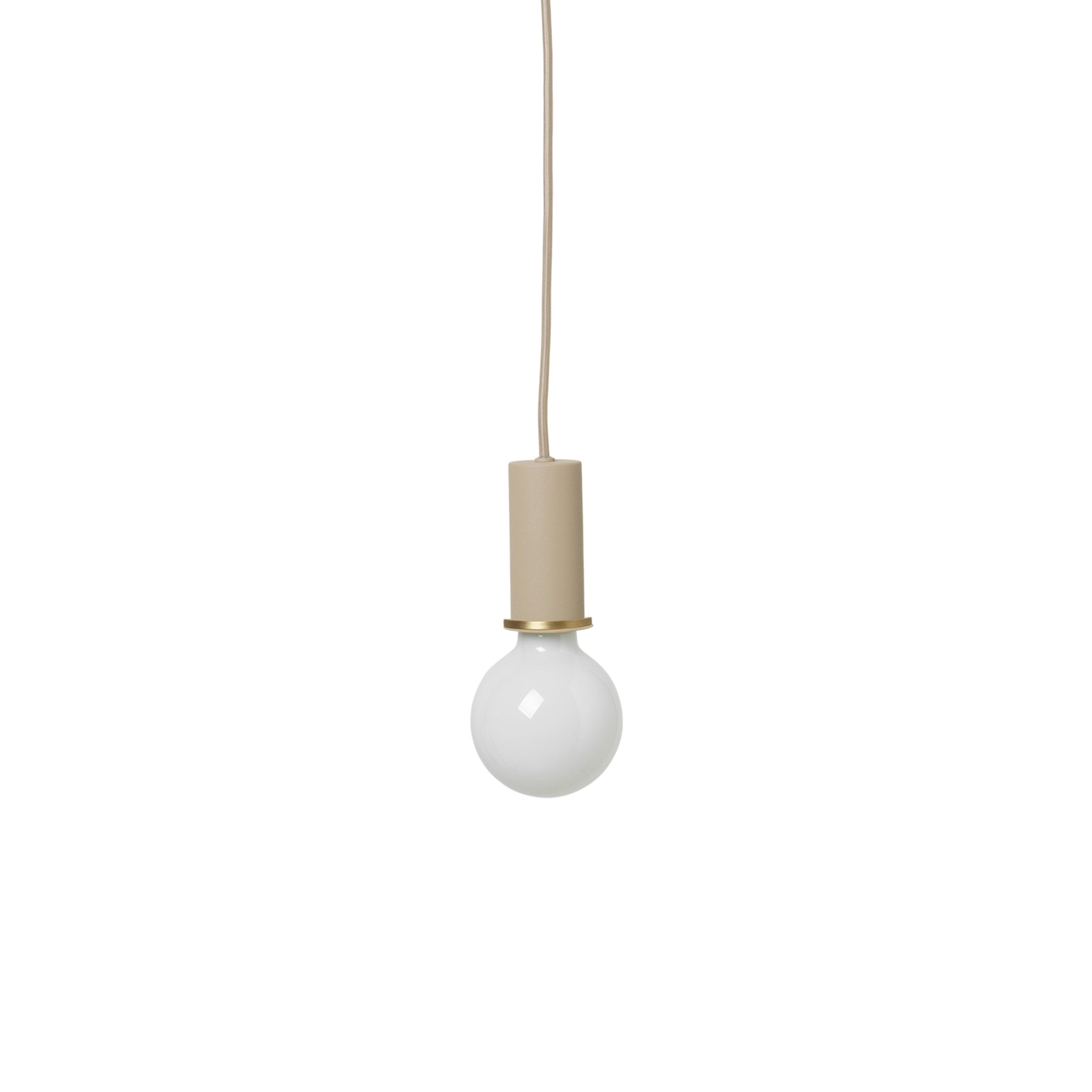 Sammle beige hängende Lampe