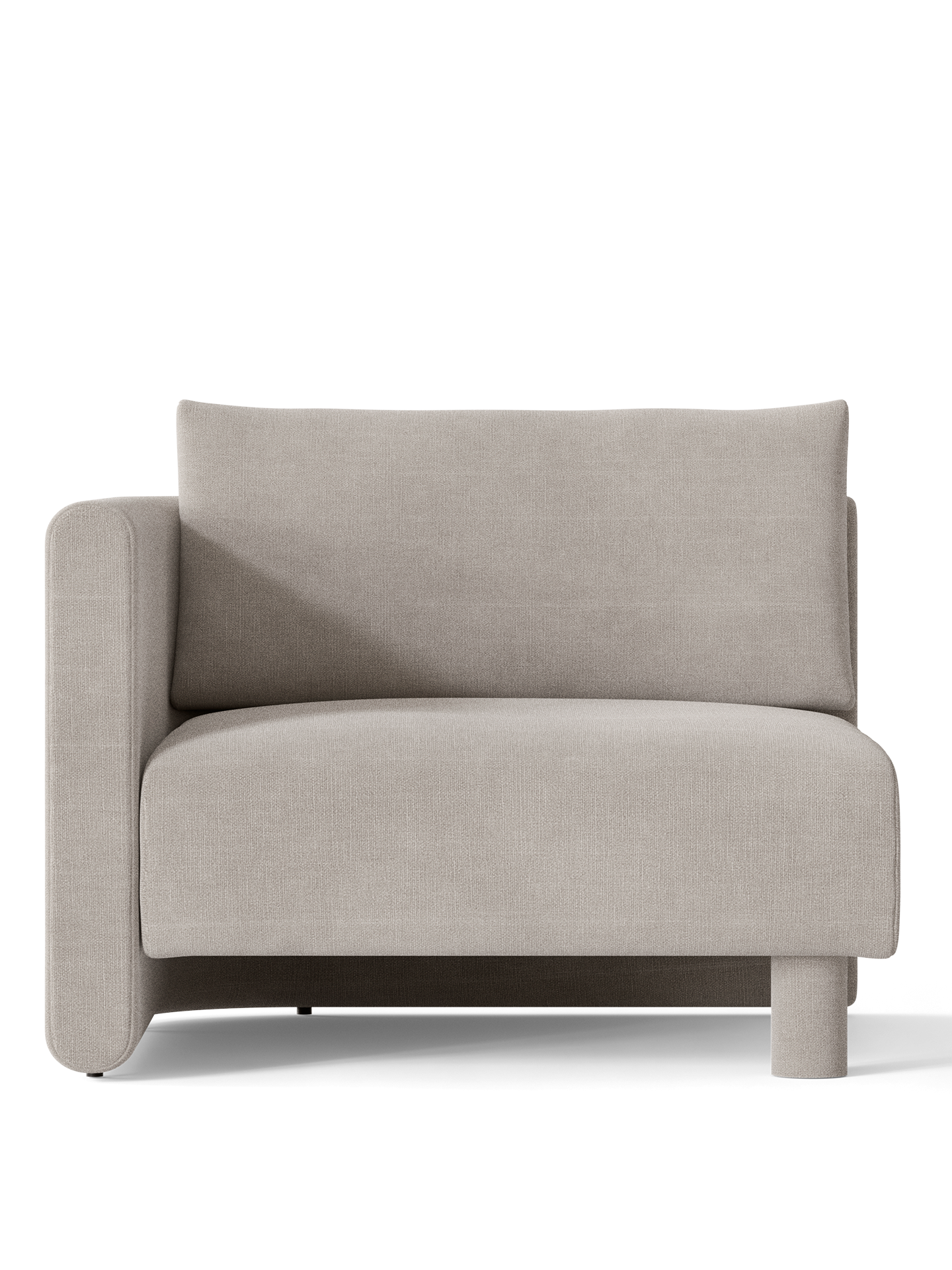 Sofa modułowa DASE - element lewostronny tapicerowany