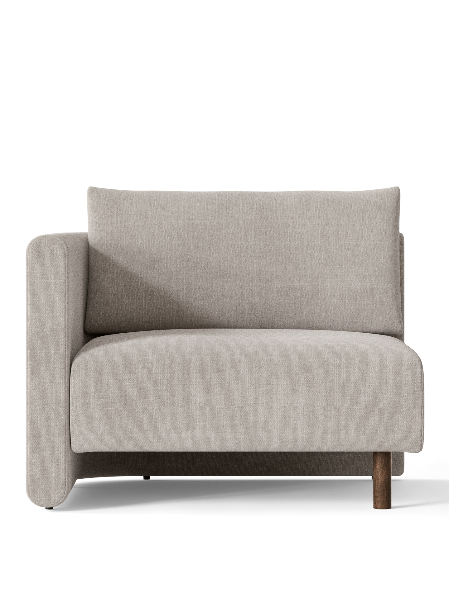 Sofa modułowa DASE - element lewostronny tapicerowany