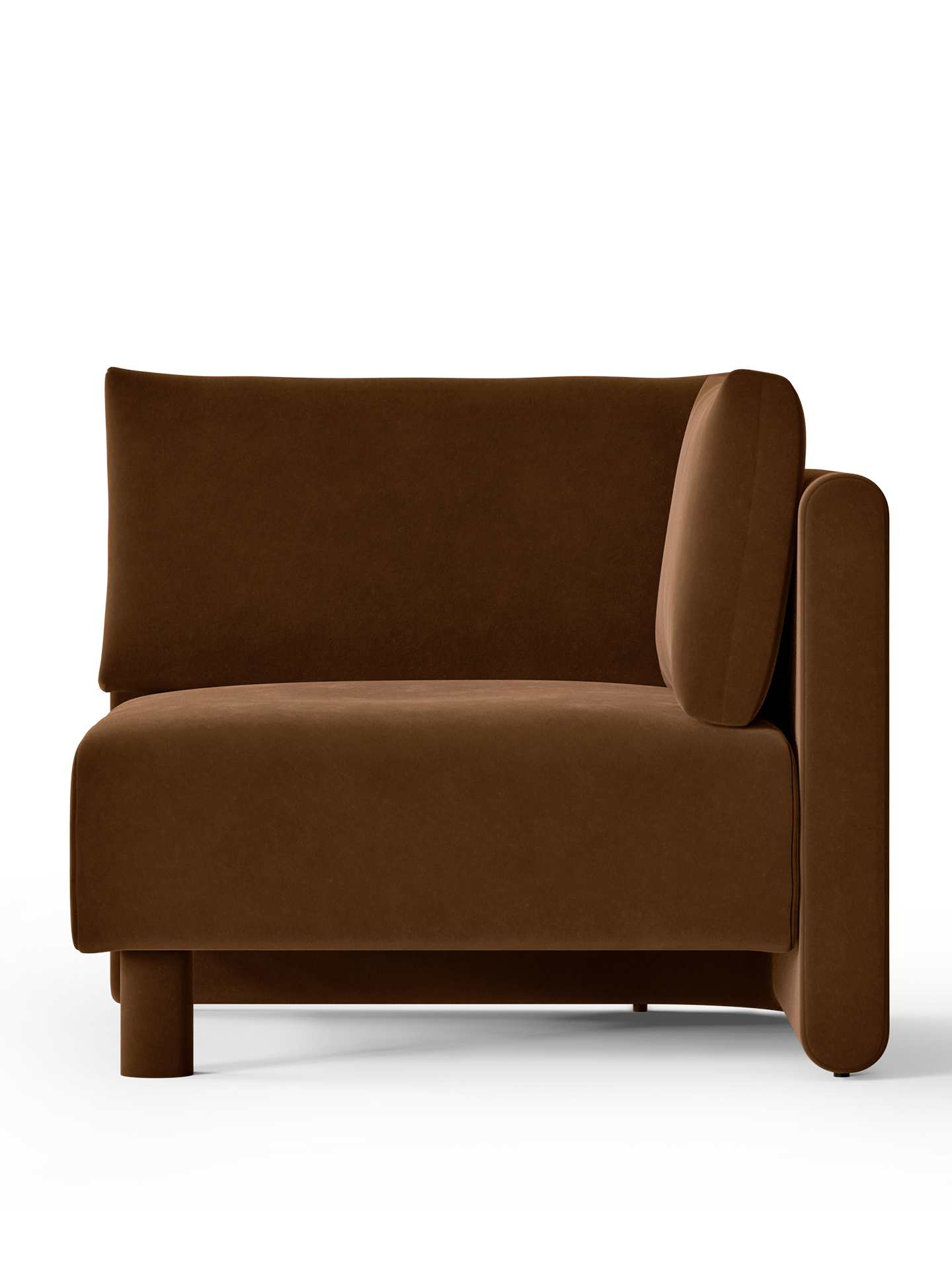 Sofa modułowa DASE - element narożny tapicerowany