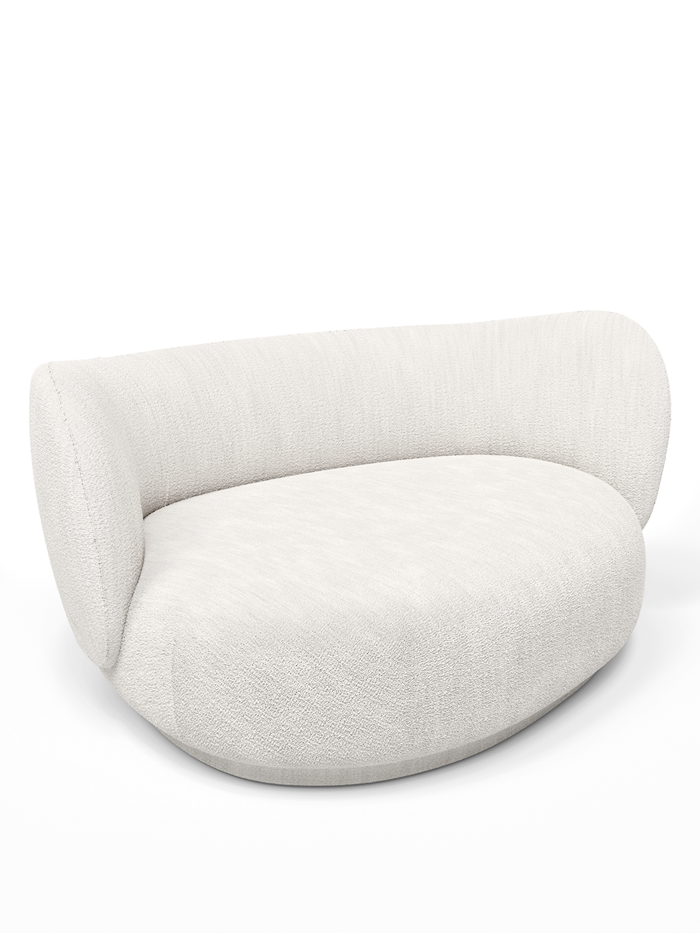 Sofa lewostronna RICO CURVE tapicerowana