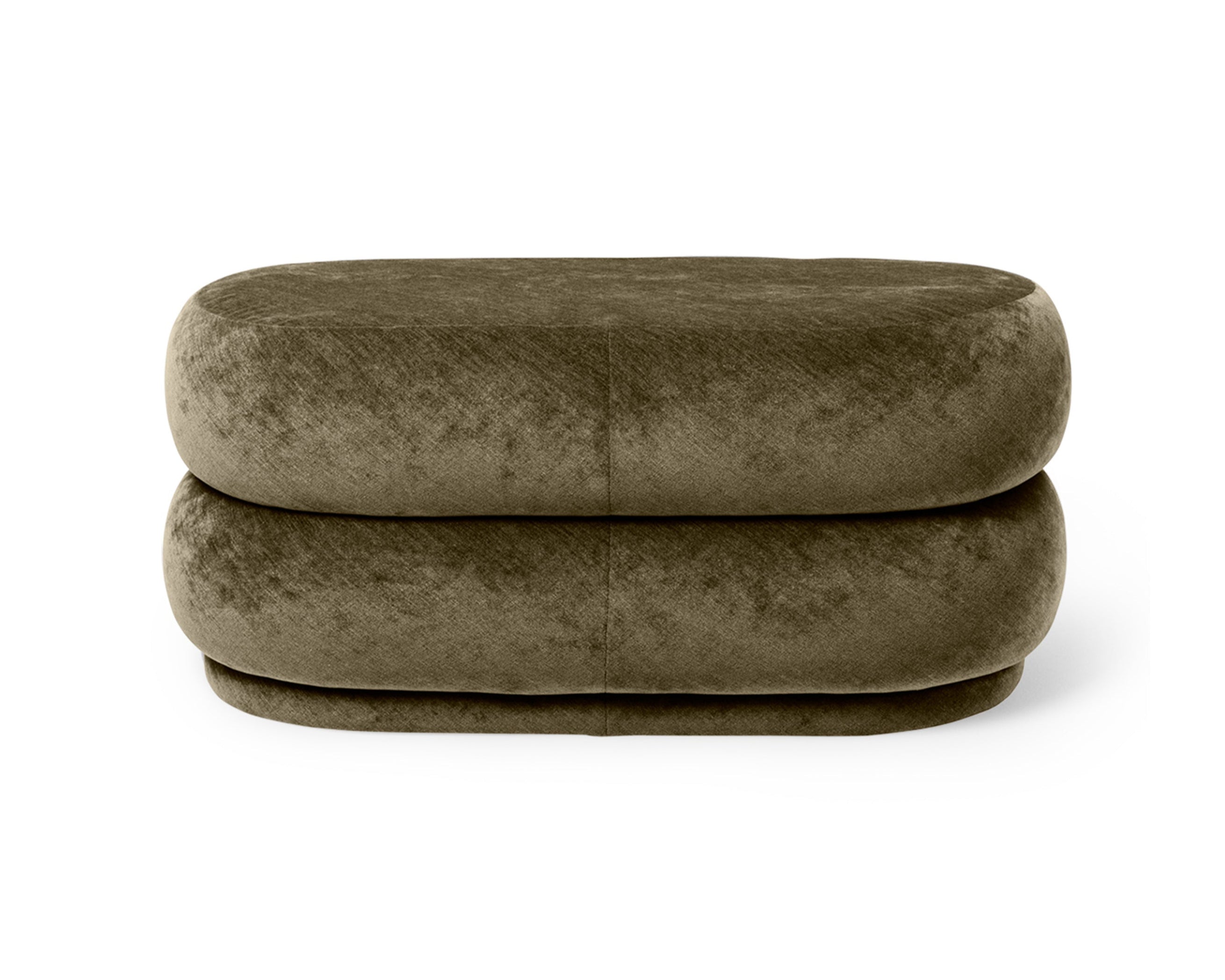 Puf OVAL leśny zielony