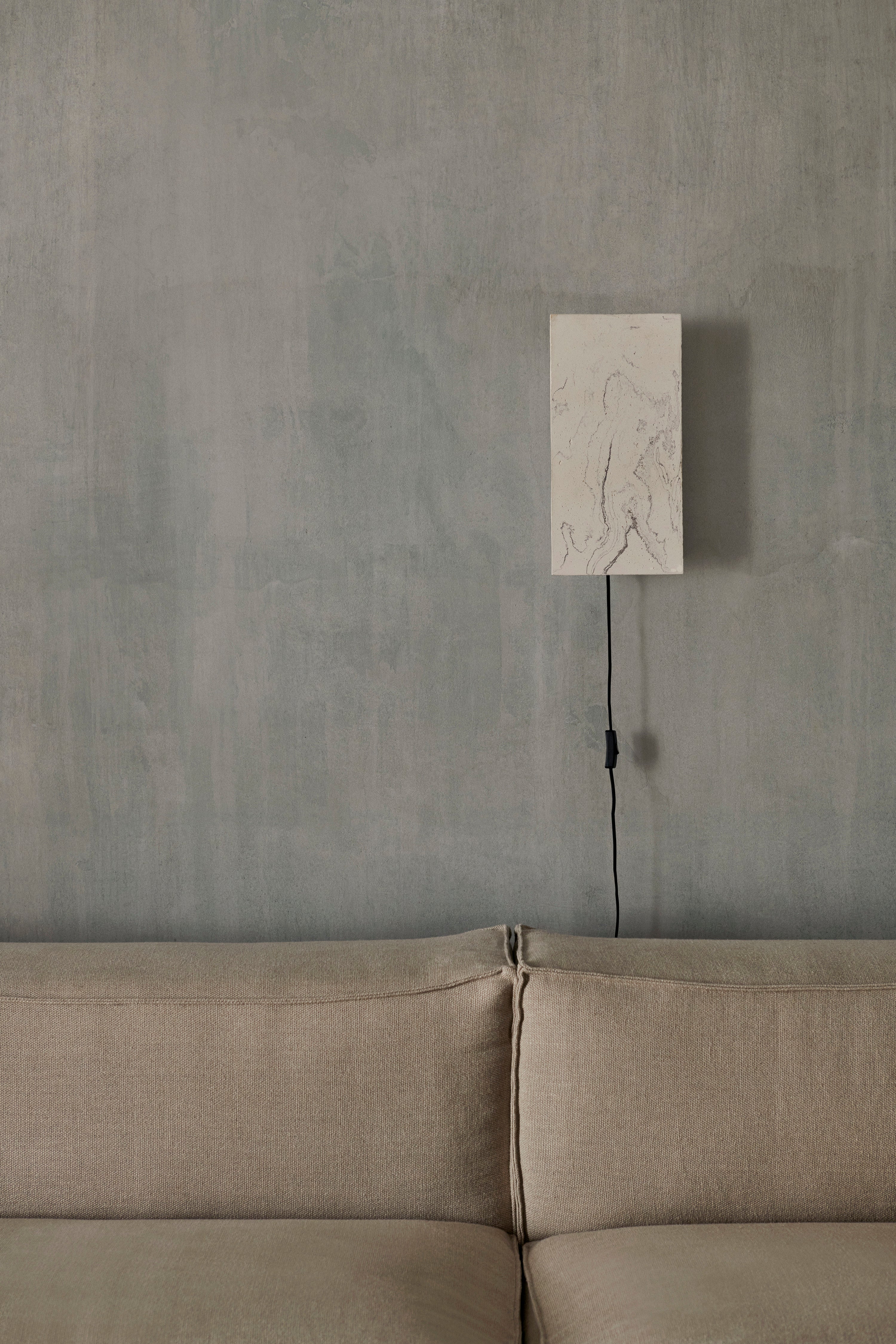 Lampa ścienna ARGILLA marmurkowy biały