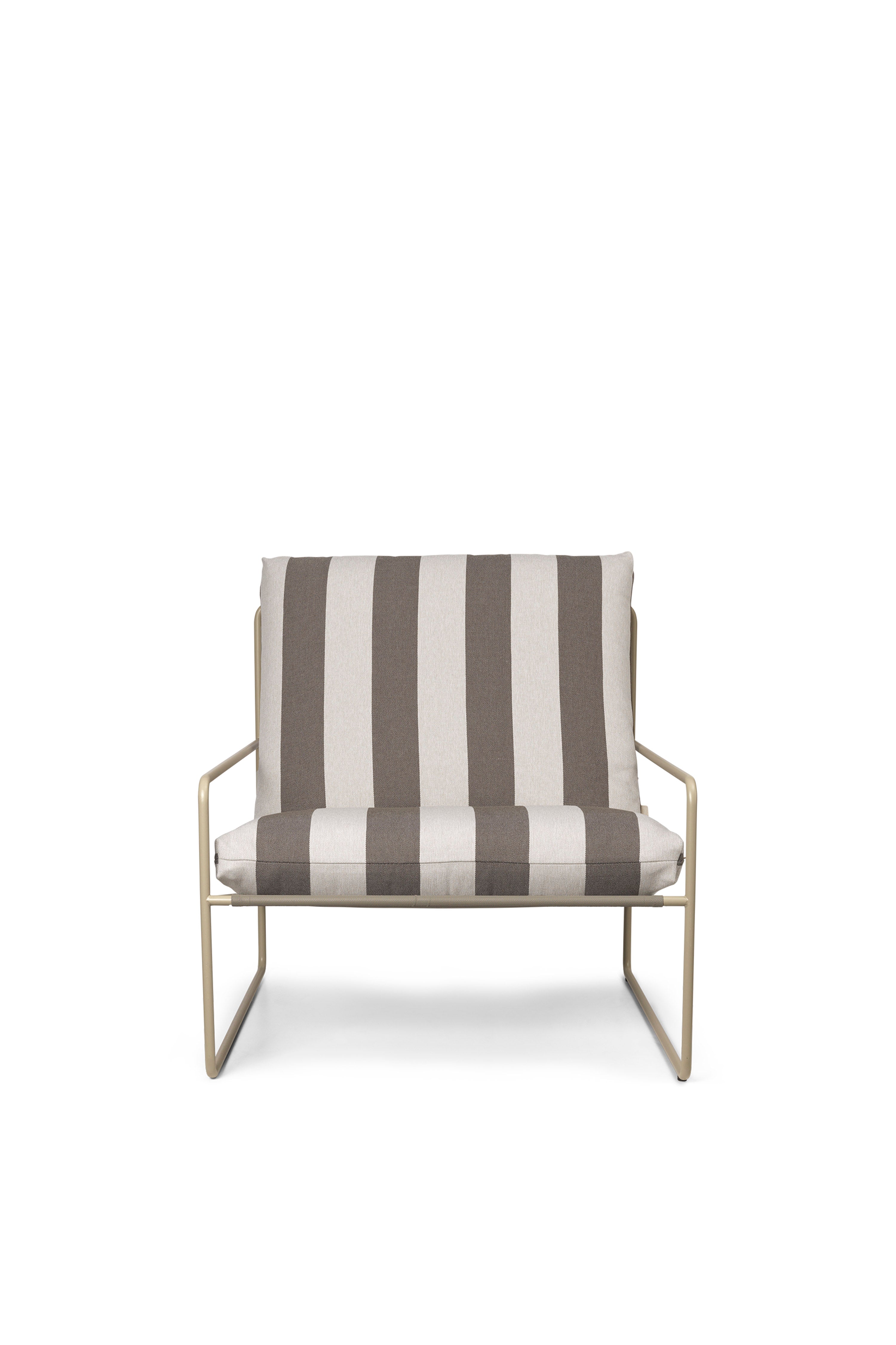 DESERT CREAM-brown desert armchair with a beige base