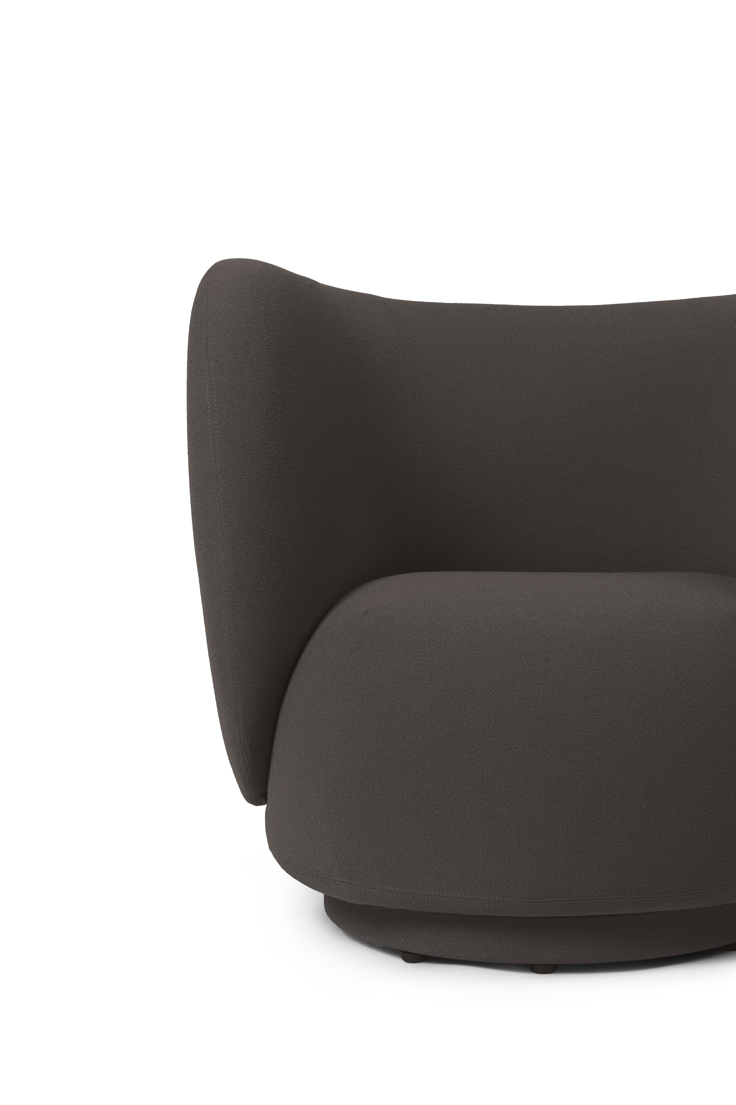 Rico lounge chocolate grain armchair