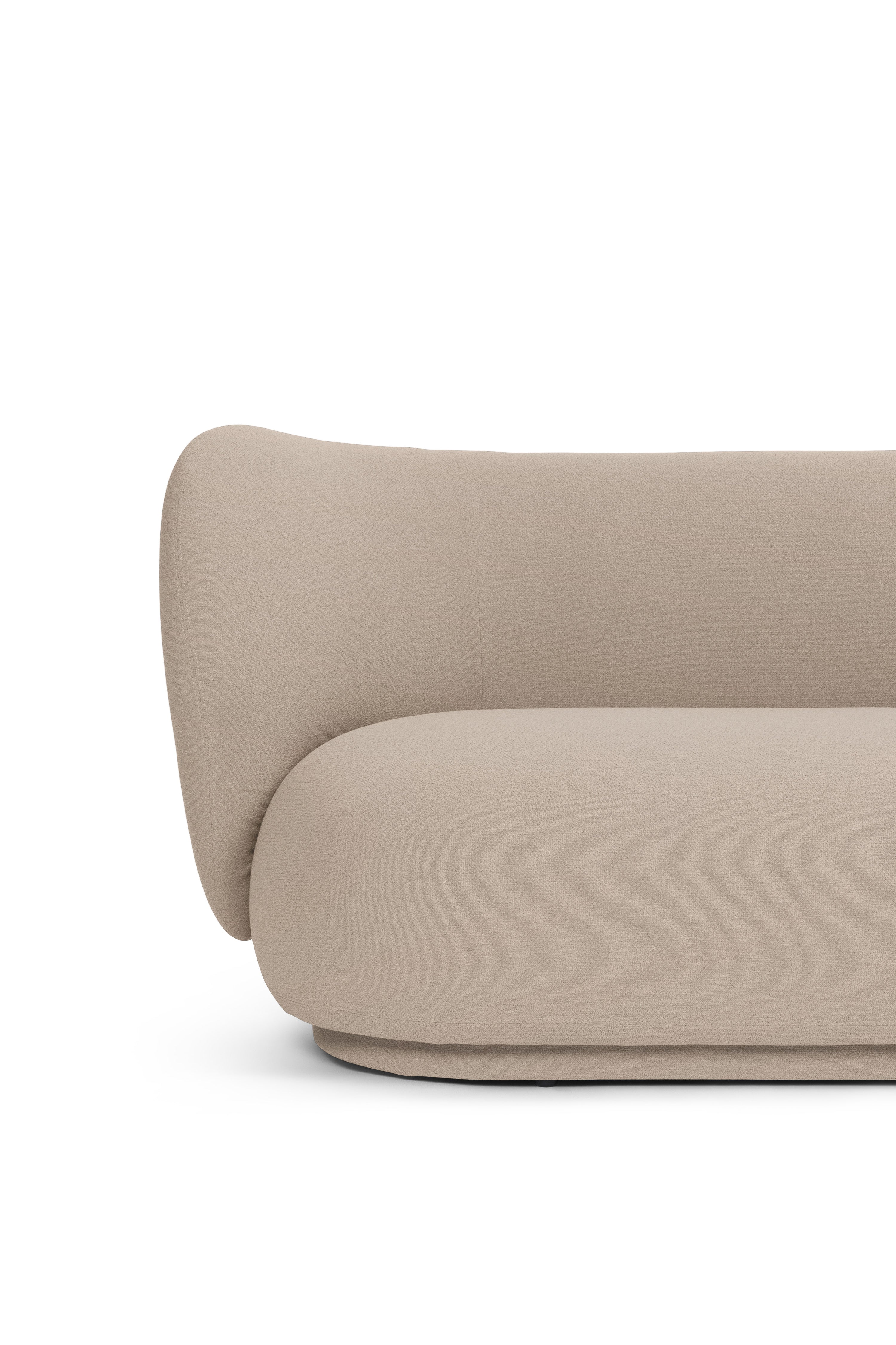 Rico grain 4-person sofa beige