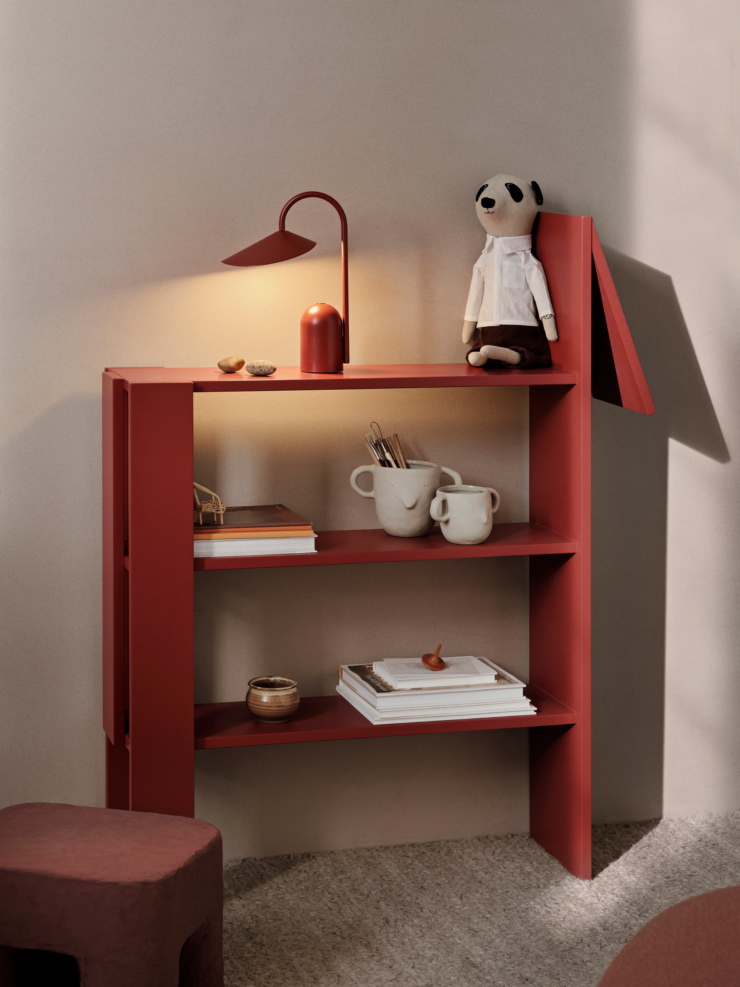 Portable lamp ARUM RED