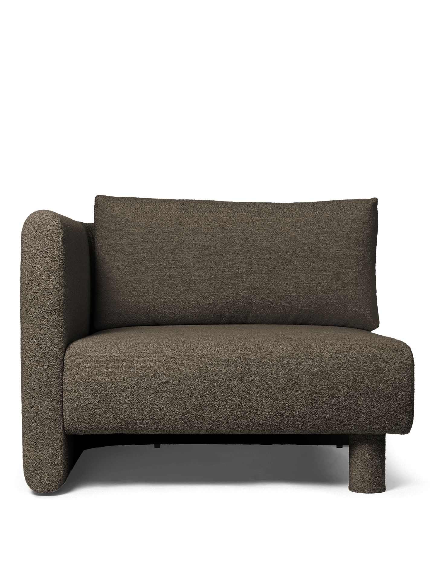 Sofa modułowa DASE - element lewostronny tapicerowany